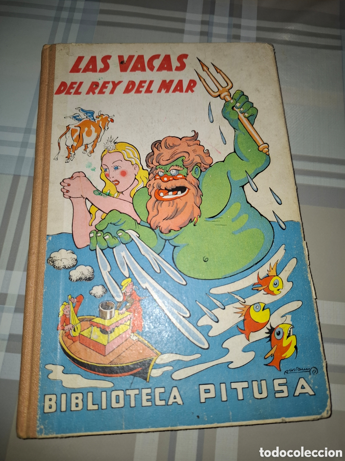 Libros de segunda mano: Las vacas del rey del mar, Biblioteca Pitusa, iustraciones Castanys