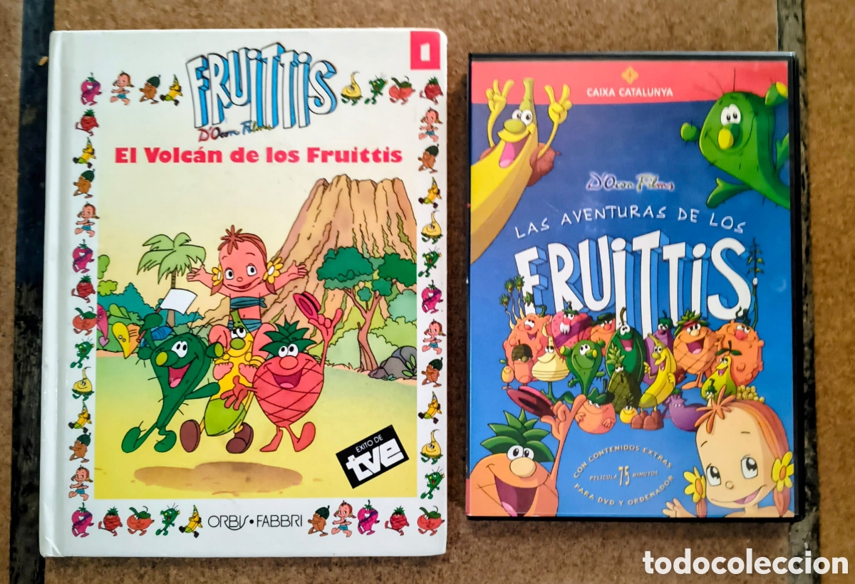 Libros de segunda mano: Pack Los Fruittis Libro El Volcan y DVD Las Aventuras