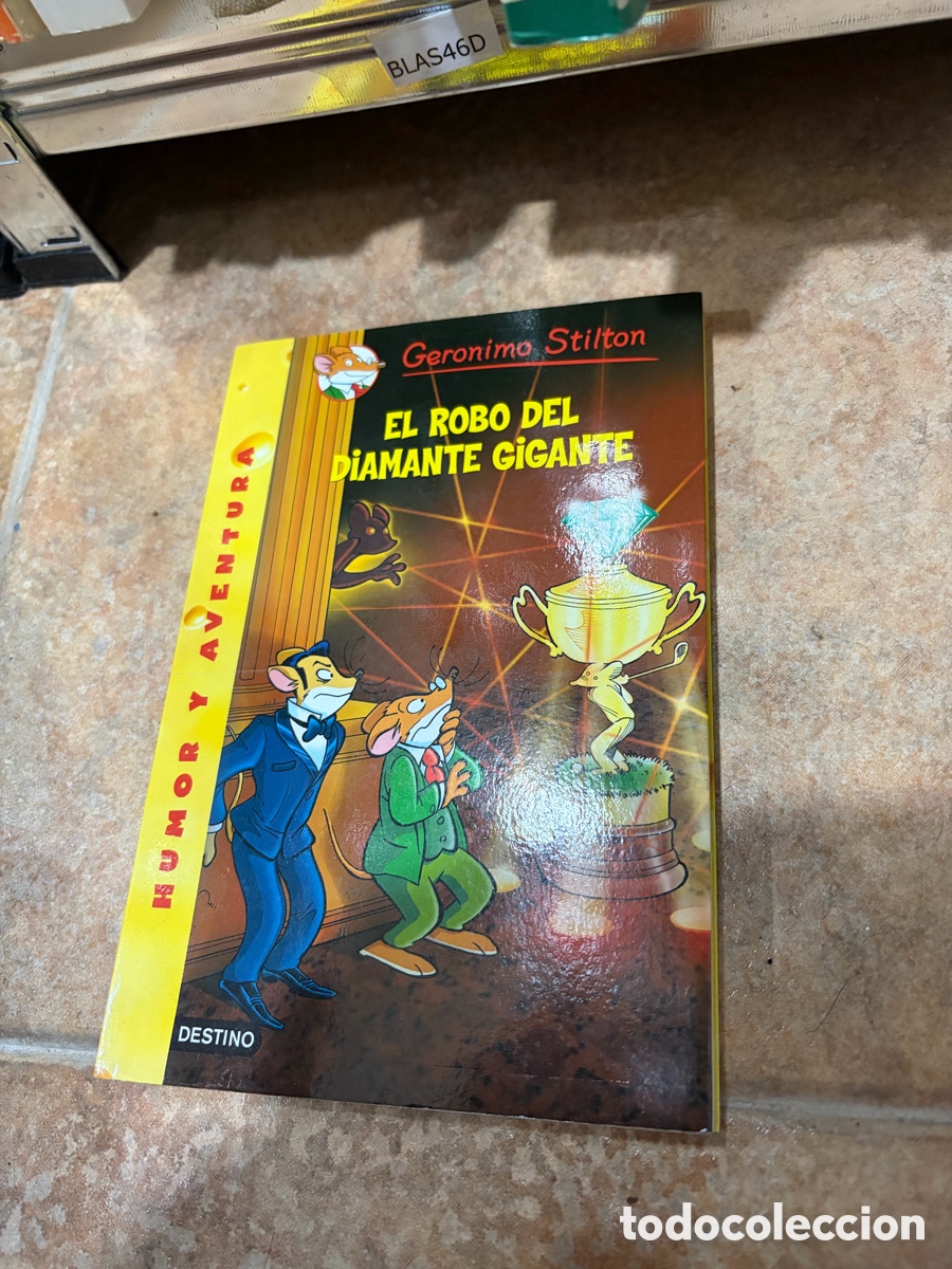 Libros de segunda mano: BLAS46D Geronimo Stilton EL ROBO DEL DiAMANTE GiGANTE