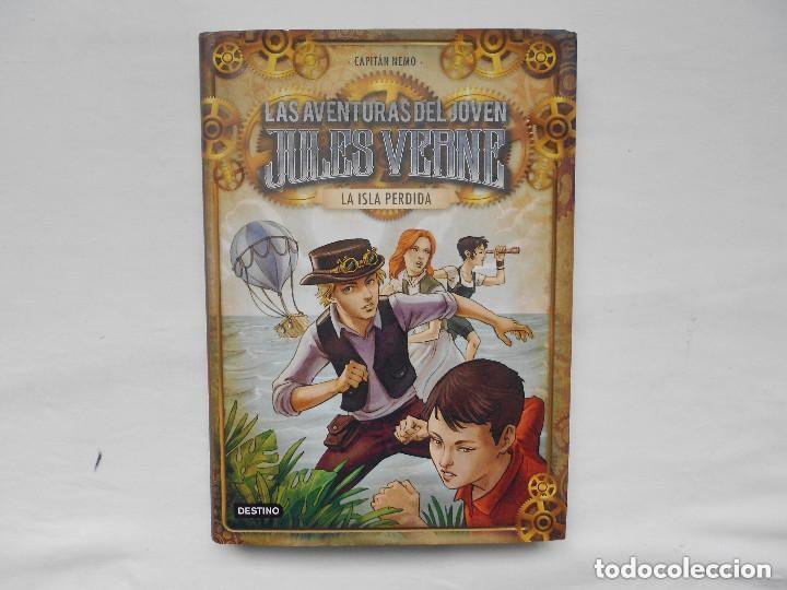 Libros de segunda mano: LAS AVENTURAS DEL JOVEN JULES VERNE - LA ISLA PERDIDA - TAPA DURA