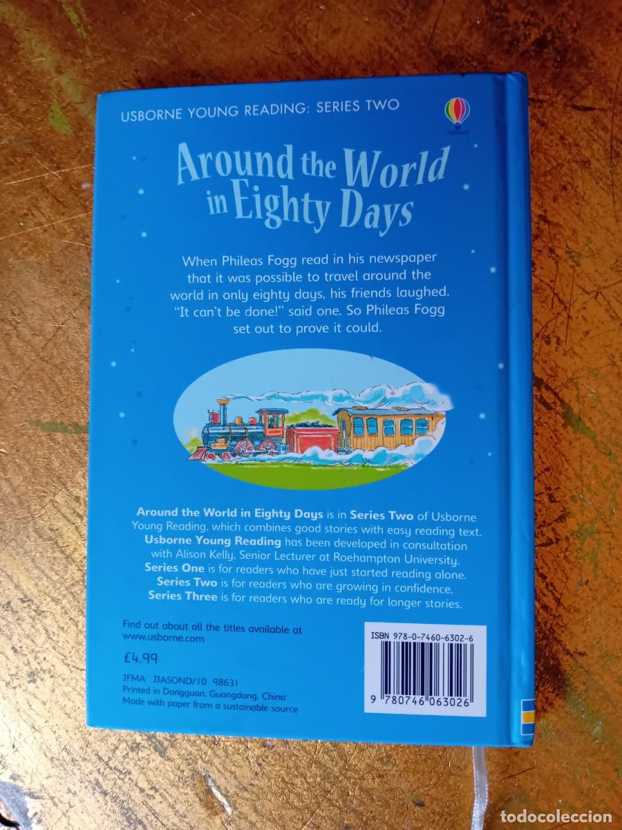 Libros de segunda mano: Around the world in eighty days ,usborne Young reading. - Foto 6
