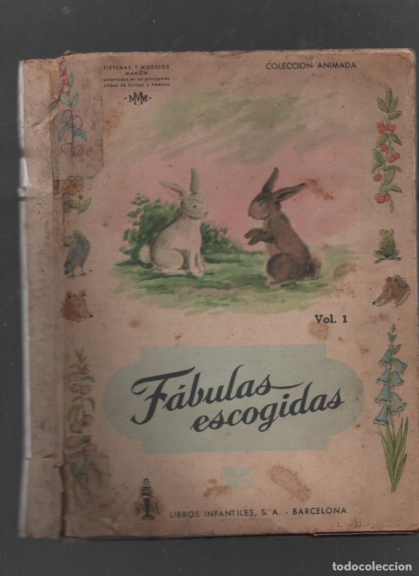 Libros de segunda mano: FABULAS ESCOGIDAS. VOL. I. DIBUJOS: LUIS MALLAFR&Eacute;. LIBROS INFANTILES, BARCELONA
