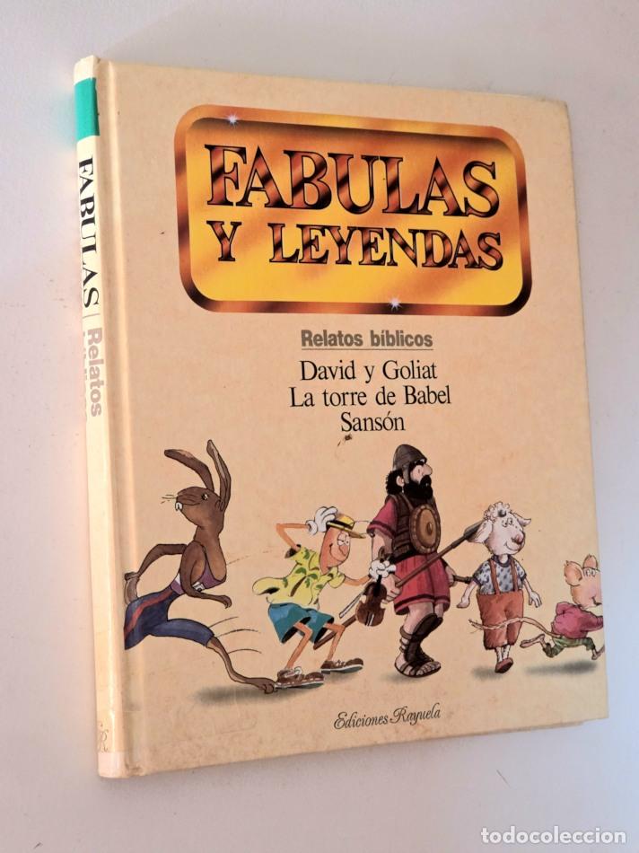 Libros de segunda mano: F&Aacute;BULAS Y LEYENDAS. Relatos B&iacute;blicos. DAVID Y GOLIAT. LA TORRE DE BABEL. SANS&Oacute;N