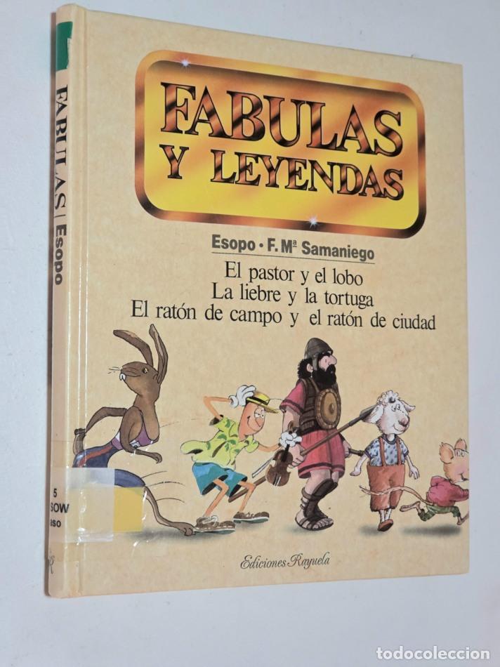 Libros de segunda mano: F&Aacute;BULAS Y LEYENDAS. EL PASTOR Y EL LOBO. LA LIEBRE Y LA TORTUGA. EL RAT&Oacute;N DE CAMPO Y EL RAT&Oacute;N DE CIU