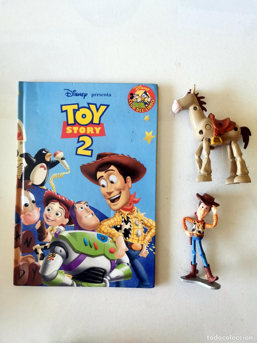 Libros de segunda mano: Toy Story 2 + Figura Sherif Woody Bullyland 10 cm Caballo Perdig&oacute;n. Mc Donalds Disney - Pixar