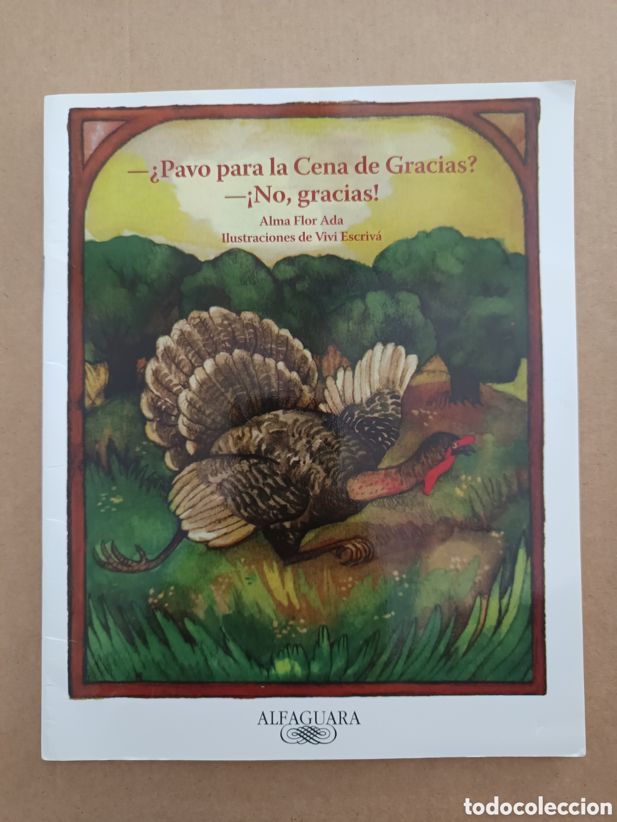 Libros de segunda mano: {&deg;_&deg;} &iquest;Pavo Para la Cena de Gracias? &iexcl;No, Gracias!, por Alma Flor Ada y Vivi Escriv&aacute; (Santillana).