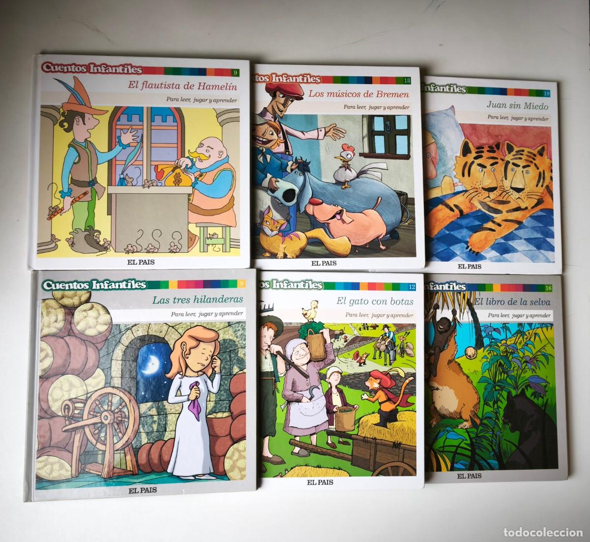 Libros de segunda mano: Lote 6 CUENTOS INFANTILES-PARA LEER,JUGAR Y APRENDER( EDICIONES EL PAIS 2005)LIBROS