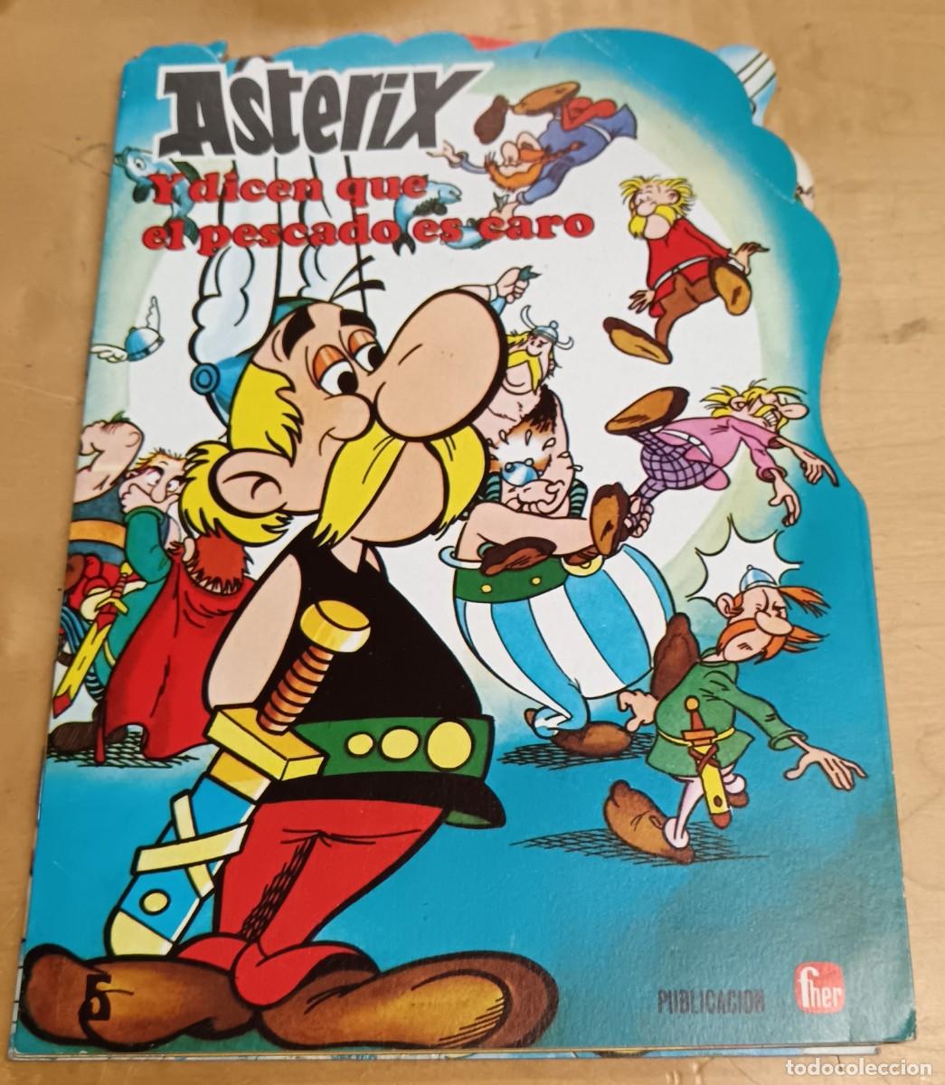 Libros de segunda mano: CUENTO TROQUELADO ASTERIX N&ordm; 5 Y DICEN QUE EL PESCADO ES CARO EDITORIAL FHER A&Ntilde;O 1981
