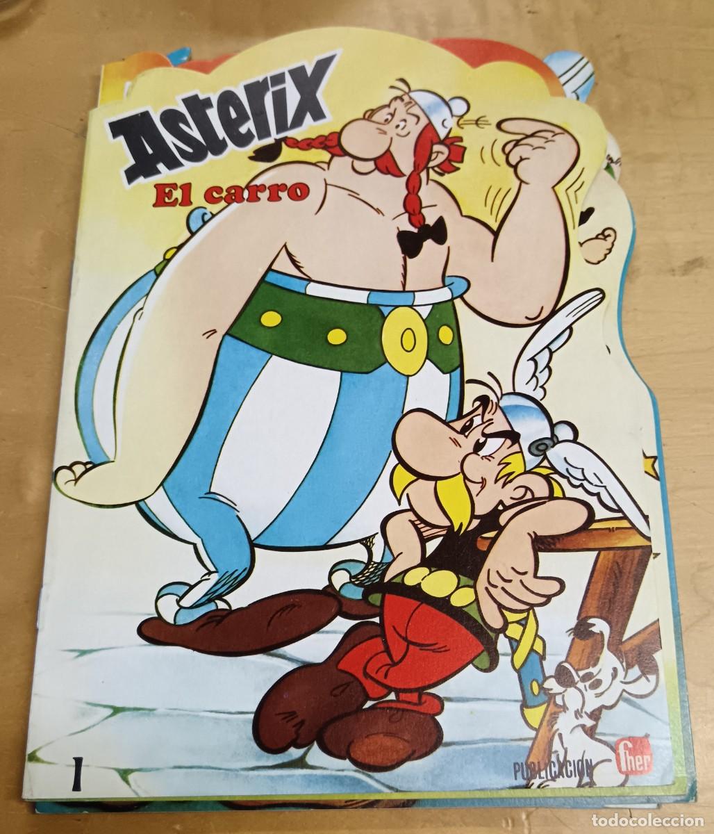 Libros de segunda mano: CUENTO TROQUELADO ASTERIX N&ordm; 1 EL CARRO EDITORIAL FHER A&Ntilde;O 1981