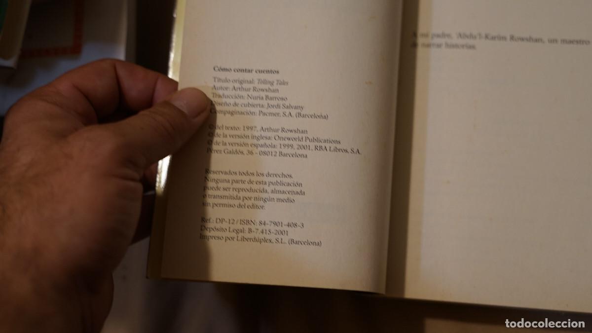 Libros de segunda mano: Arthur Rowshan - Como contar cuentos - RBA 2001 - Foto 2