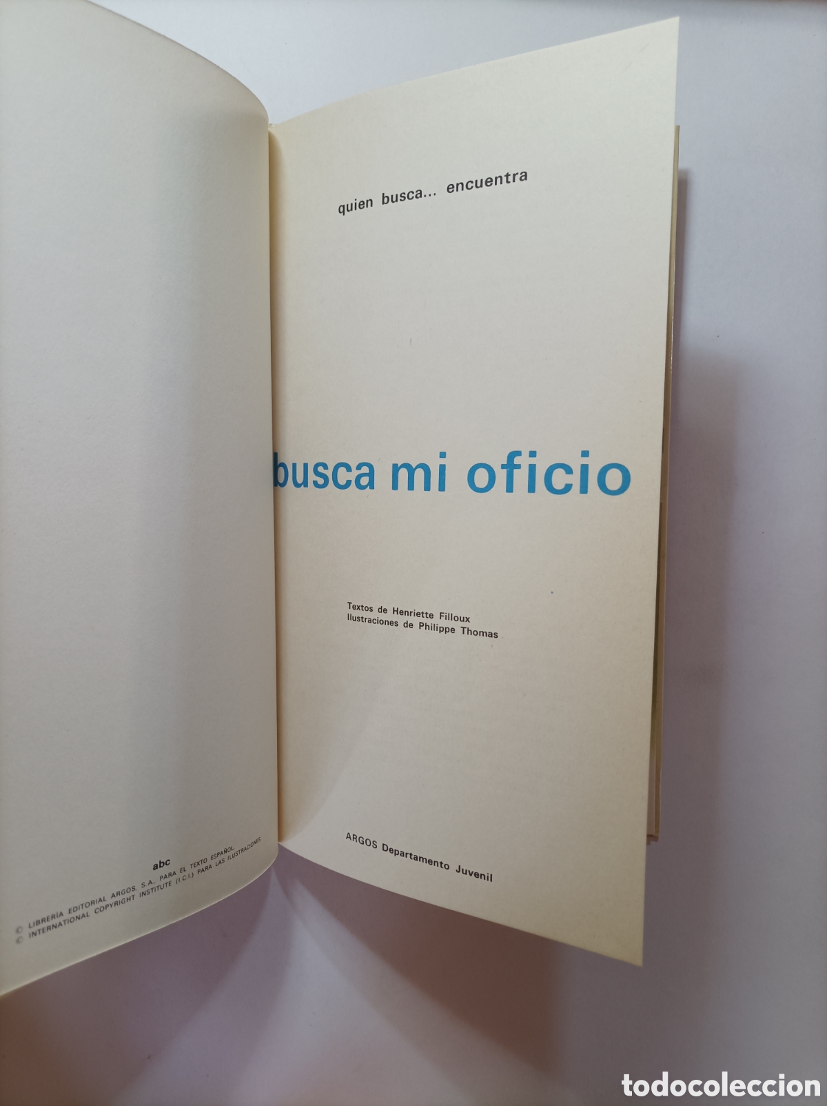 Libros de segunda mano: BUSCA MI OFICIO. ARGOS. - Foto 2