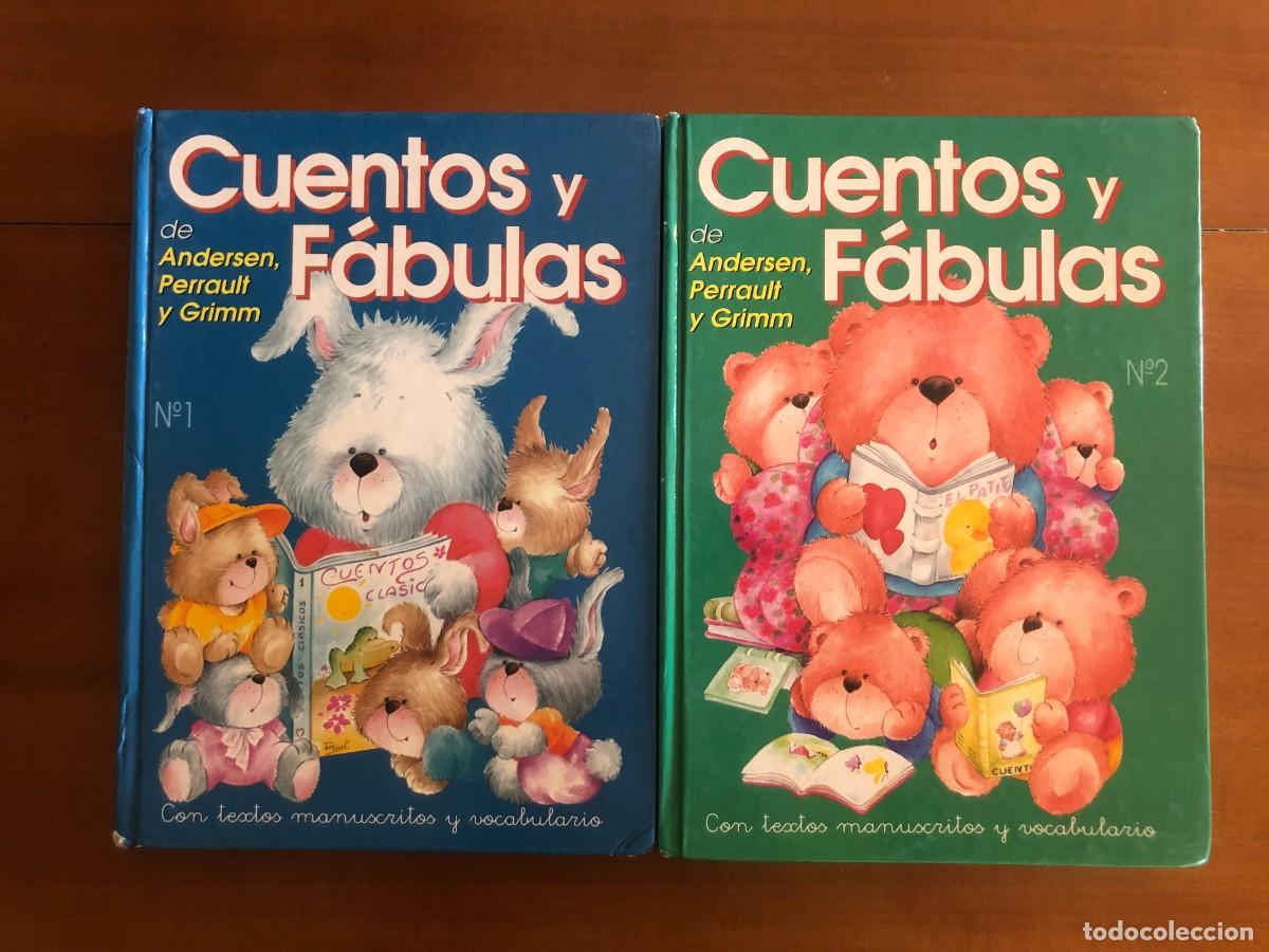 Libros de segunda mano: Cuentos y f&aacute;bulas 1 y 2 de Andersen, Perrault y Grimm