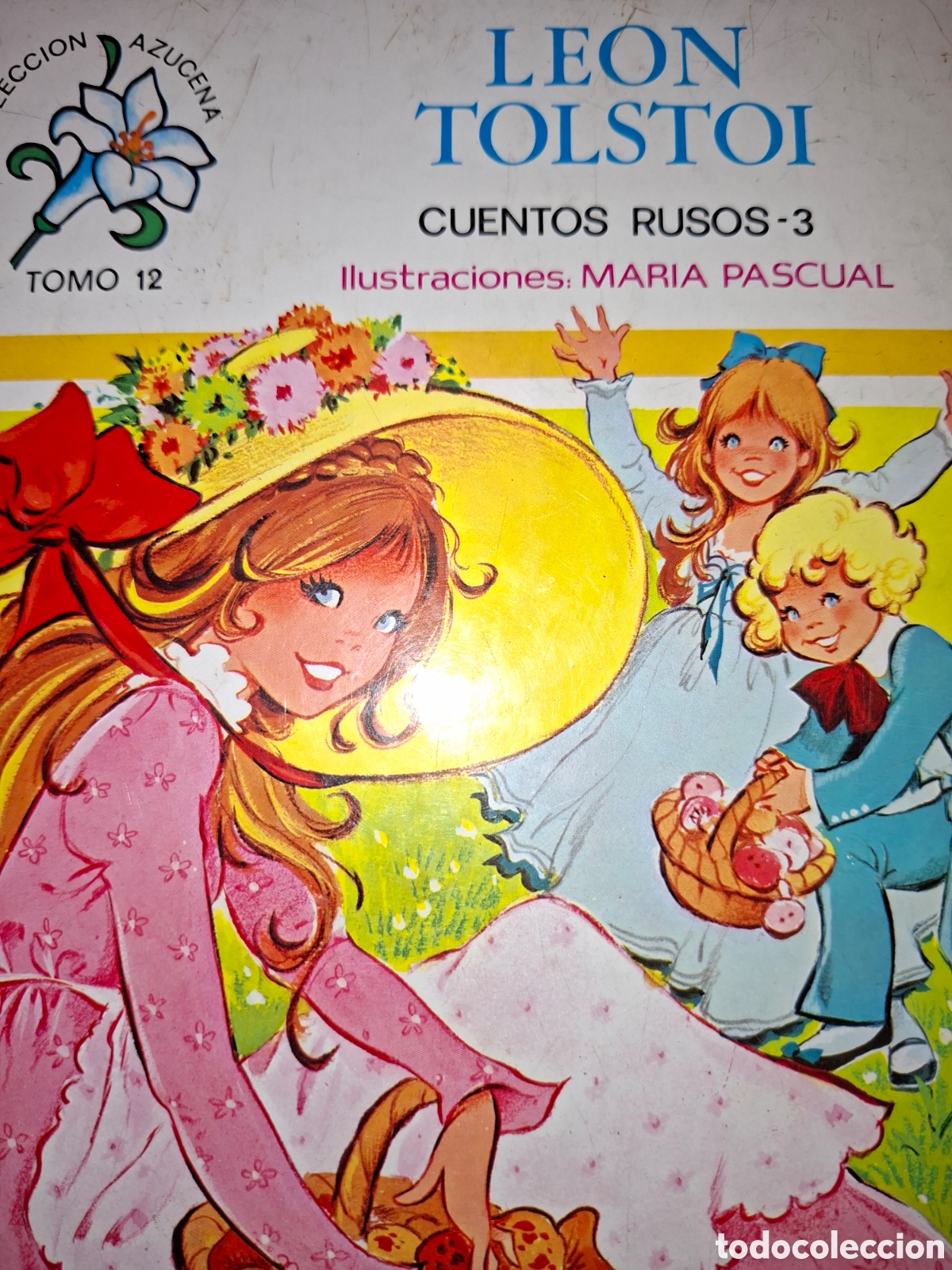 Libros de segunda mano: LE&Oacute;N TOLSTOI. CUENTOS RUSOS 3. ILUSTRACIONES MAR&Iacute;A PASCUAL. COLECCION AZUCENA. TOMO 12. CARTON&Eacute;. A