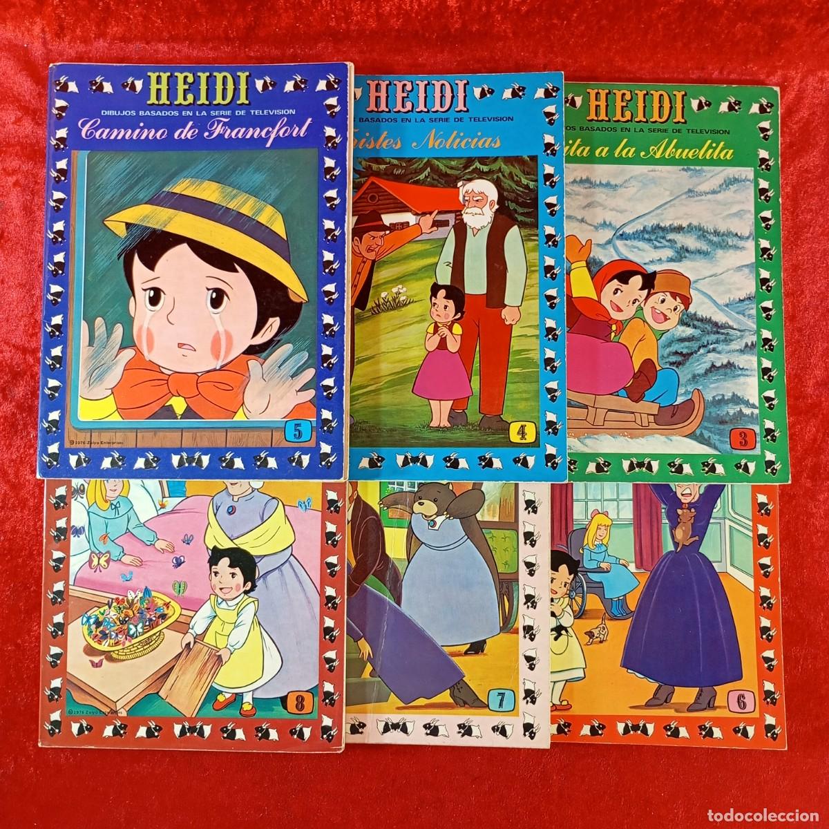 Libros de segunda mano: HEIDI - DIBUJOS BASADOS EN LA SERIE DE TELEVISION - N&ordm; 3 AL 8 - ED RECREATIVAS / 3179