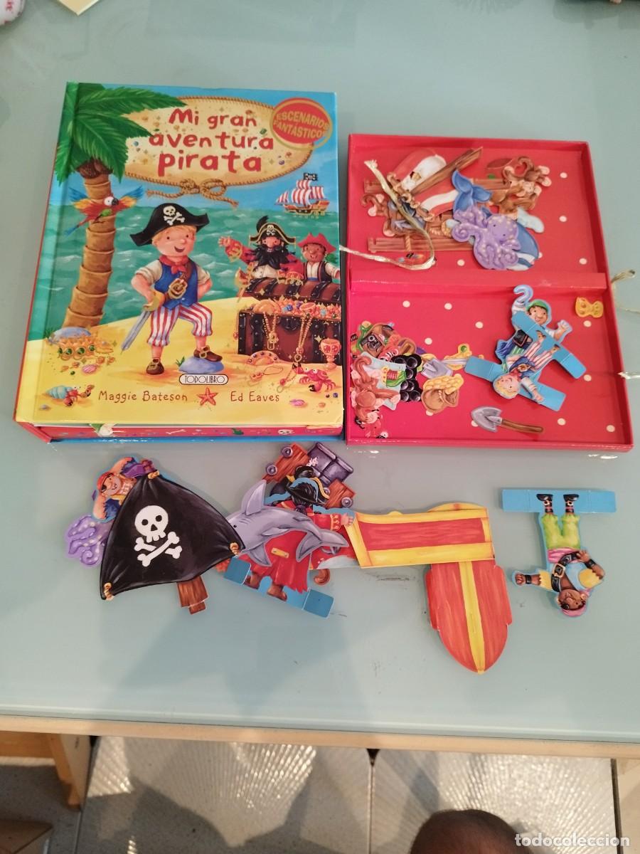 Libros de segunda mano: Libro infantil Mi Gran Aventura Pirata Todolibro, Equipo. Cuento desplegable, con escenarios.
