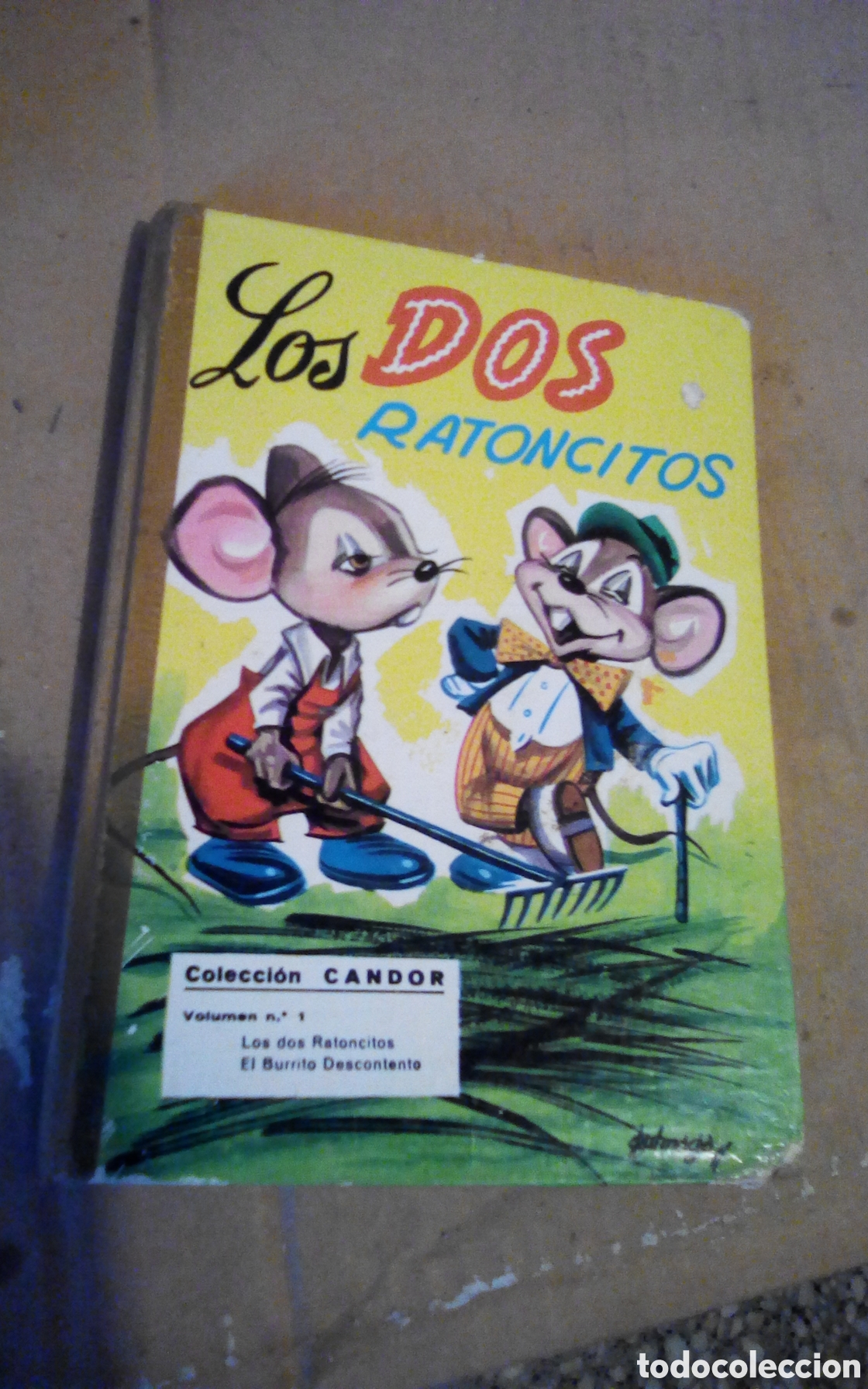 Libros de segunda mano: Los dos ratoncitos - El burrito descontento. Colecci&oacute;n Candor, n&deg; 1. Editorial Vascoamericana 1962.