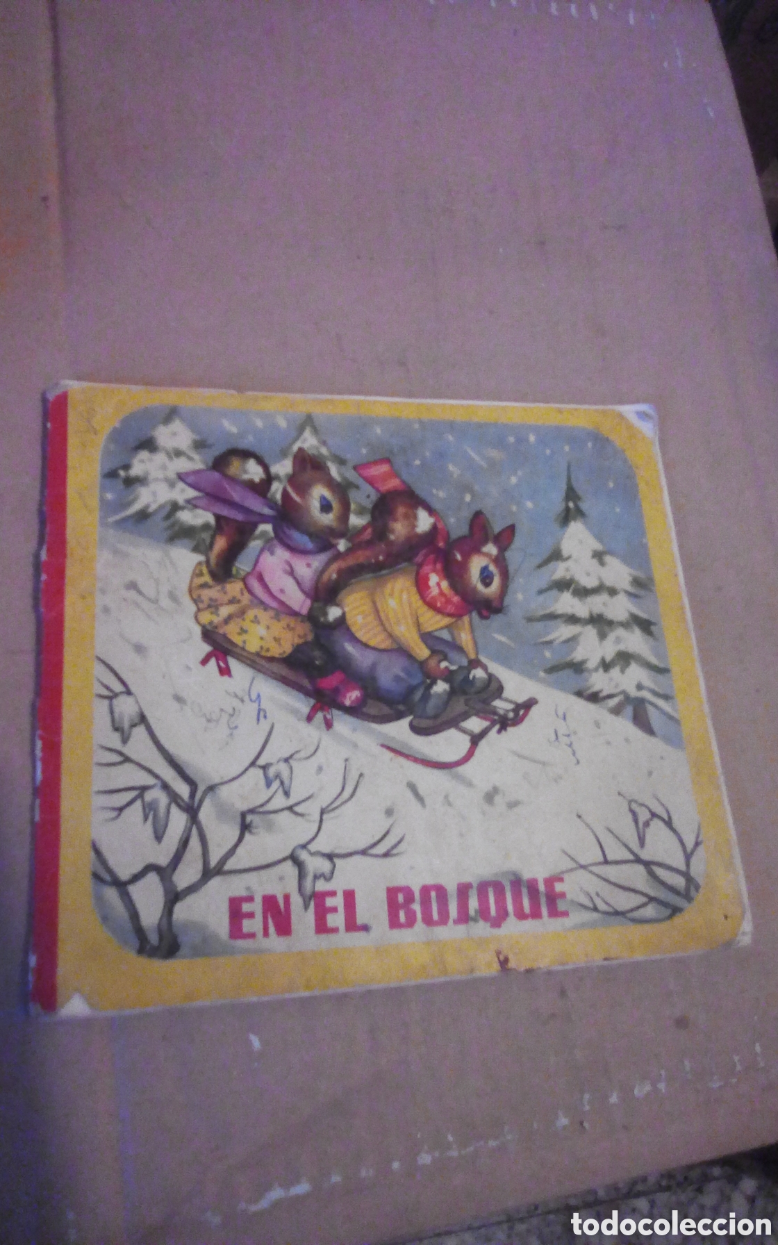 Libros de segunda mano: En el bosque. Colecci&oacute;n &rdquo;Sonrisa&rdquo;. Editorial Roma, a&ntilde;os 60s. Una p&aacute;gina suelta.