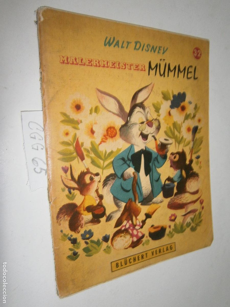 Libros de segunda mano: ANTIGUO CUENTO ALEMAN - MALERMEISTER MUMMEL (CONEJO ABUELO QUE ENSE&Ntilde;A A LOS CONEJITOS)