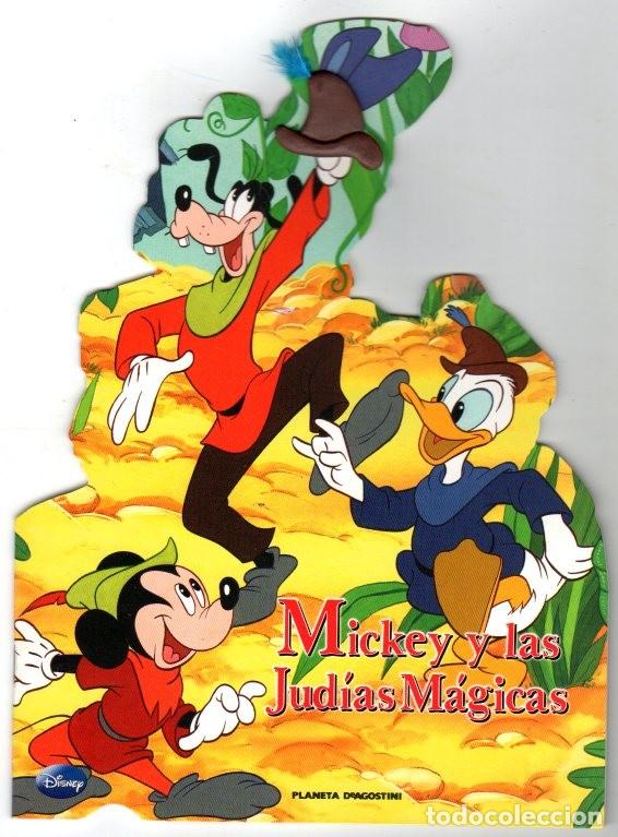 Libros de segunda mano: MICKEY Y LAS JUD&Iacute;AS M&Aacute;GICAS **** CUENTOS CL&Aacute;SICOS DISNEY *** CUENTO TROQUELADO Y MINIATURA