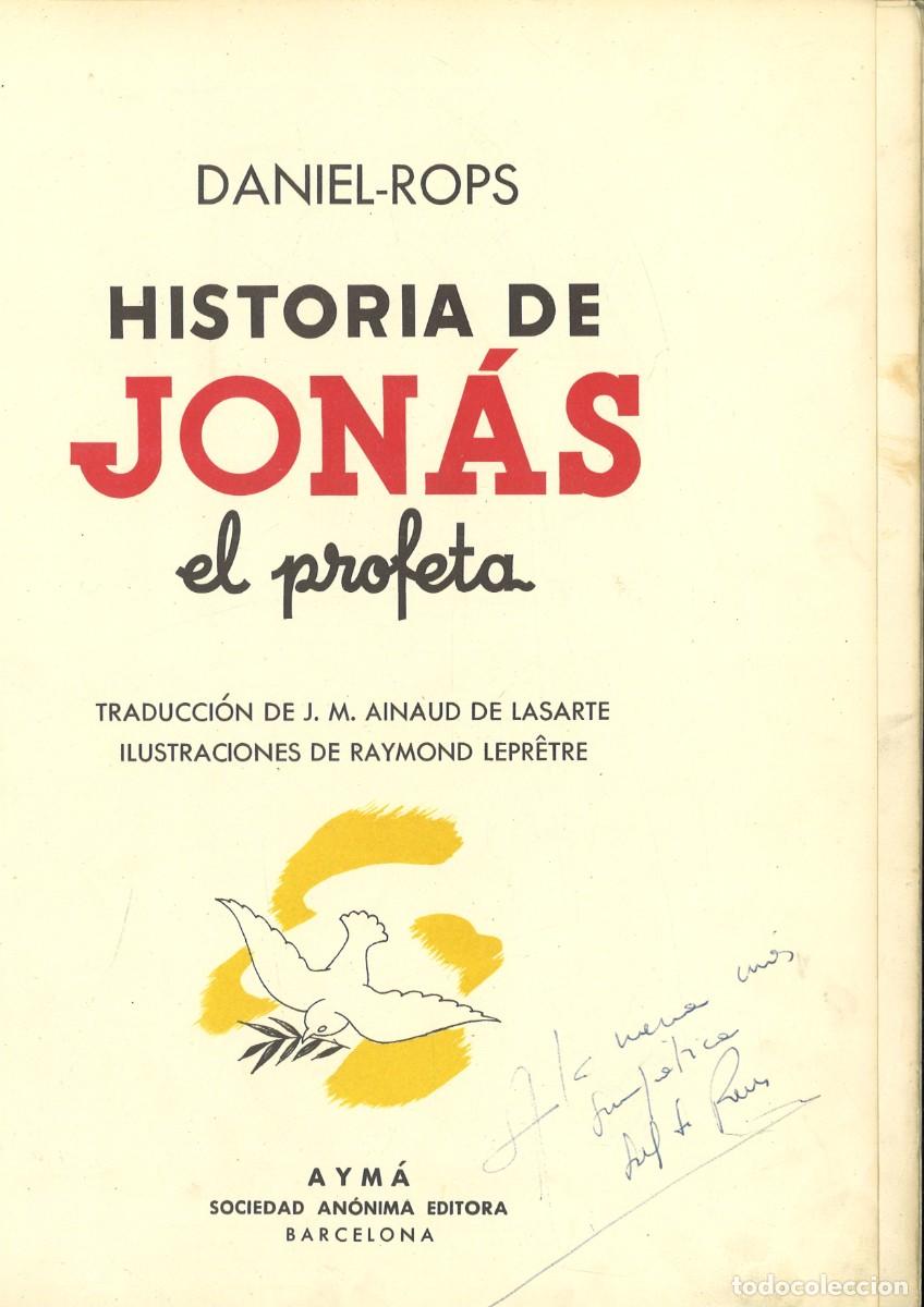 Libros de segunda mano: HISTORIA DE JONAS EL PROFETA. Daniel-Rops - Foto 2