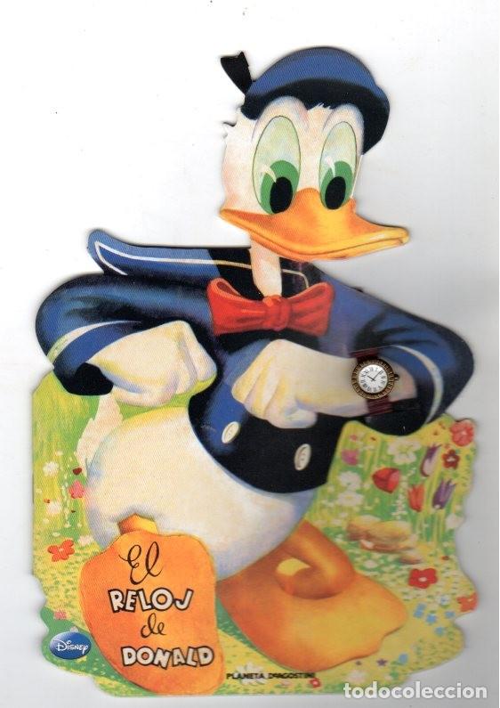 Libros de segunda mano: EL RELOJ DE DONALD **** CUENTOS CL&Aacute;SICOS DISNEY *** CUENTO TROQUELADO Y MINIATURA