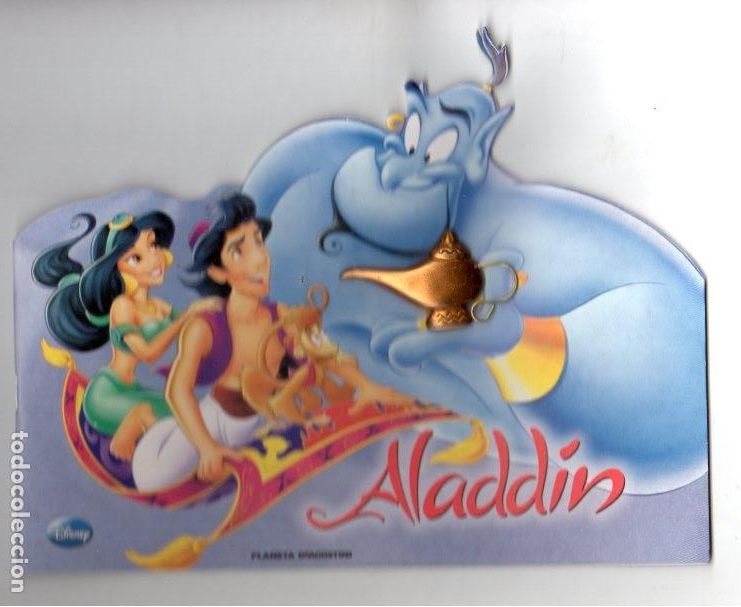 Libros de segunda mano: ALADD&Iacute;N **** CUENTOS CL&Aacute;SICOS DISNEY *** CUENTO TROQUELADO Y MINIATURA