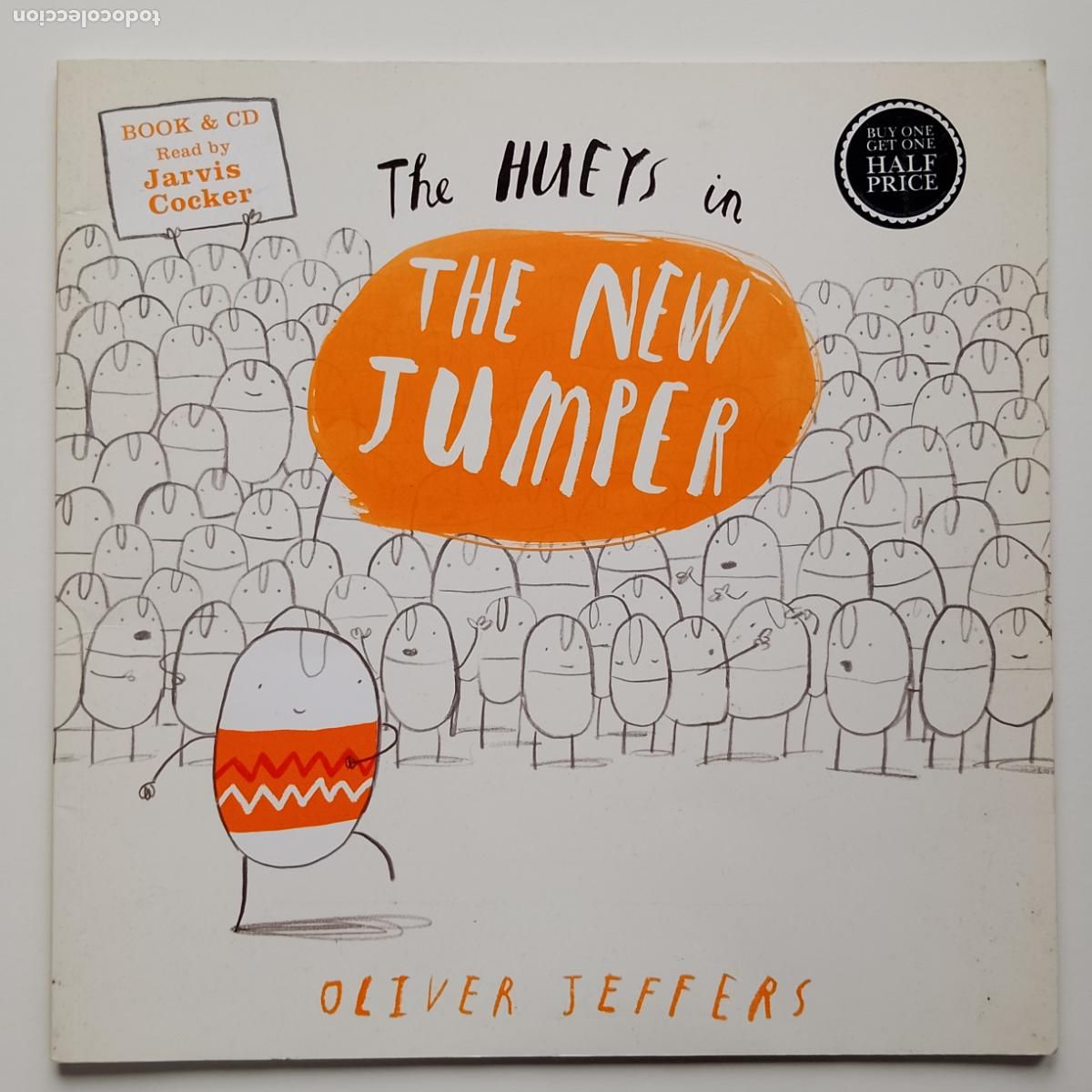 Libros de segunda mano: Oliver Jeffers-The New Jumper (HarperCollins 2012) contiene CD con lectura de Jarvis Cocker (Pulp)