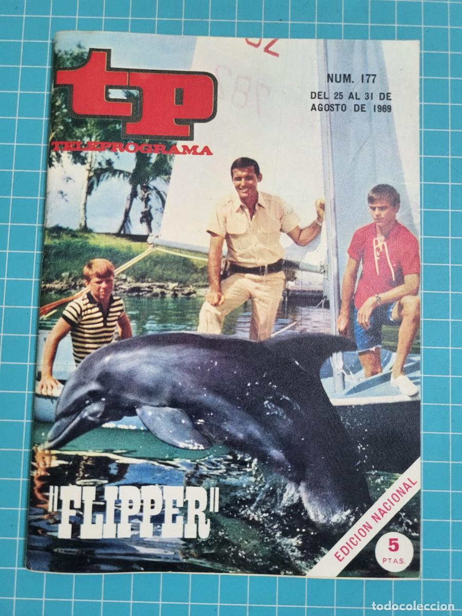 Libros de segunda mano: Teleprograma. N.&ordm; 177. &rdquo;Flipper&rdquo;, 1969. 4 bolsa 1 B.T.
