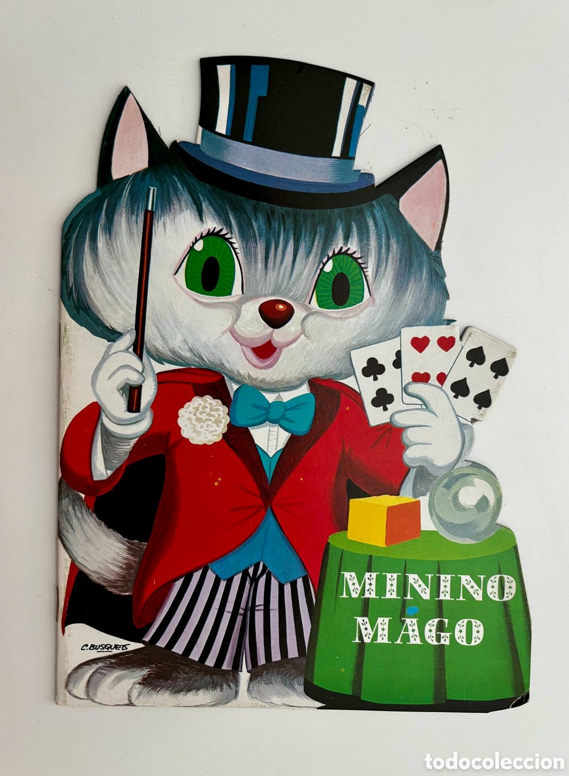 Libros de segunda mano: CUENTO troquelado MININO MAGO 1976 ediciones SALDA&Ntilde;A H. Fournier NUEVO colecci&oacute;n dibujos