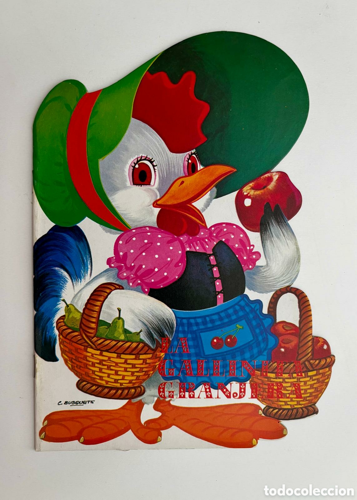 Libros de segunda mano: CUENTO troquelado LA GALLINA GRANJERA 1976 ediciones SALDA&Ntilde;A H. Fournier NUEVO colecci&oacute;n dibujos
