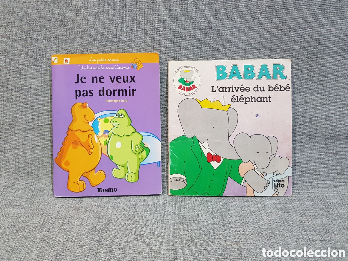 Libros de segunda mano: CUENTOS INFANTILES EN IDIOMA FRANC&Eacute;S. BABAR (LITO, 1991) / CASIMIR (TAMINO, 2003)
