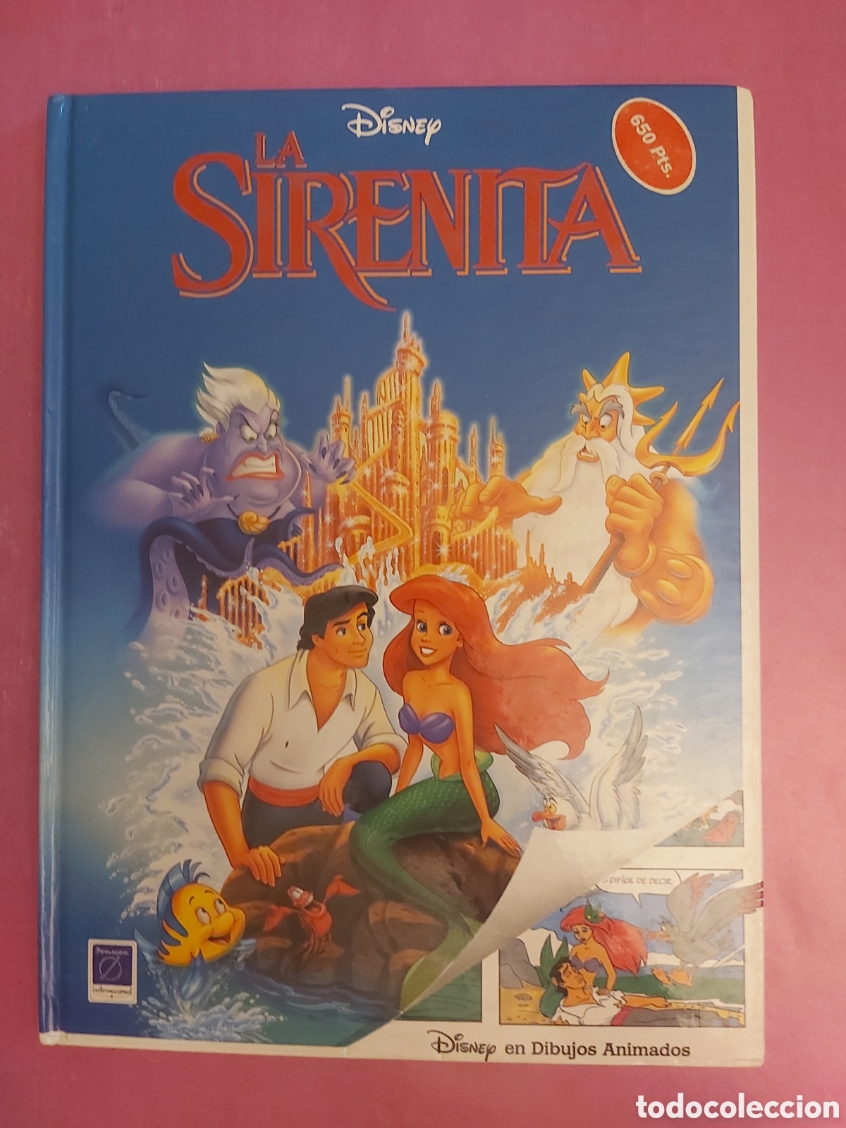 Libros de segunda mano: LA SIRENITA DISNEY EN DIBUJOS ANIMADOS COMIC 1993