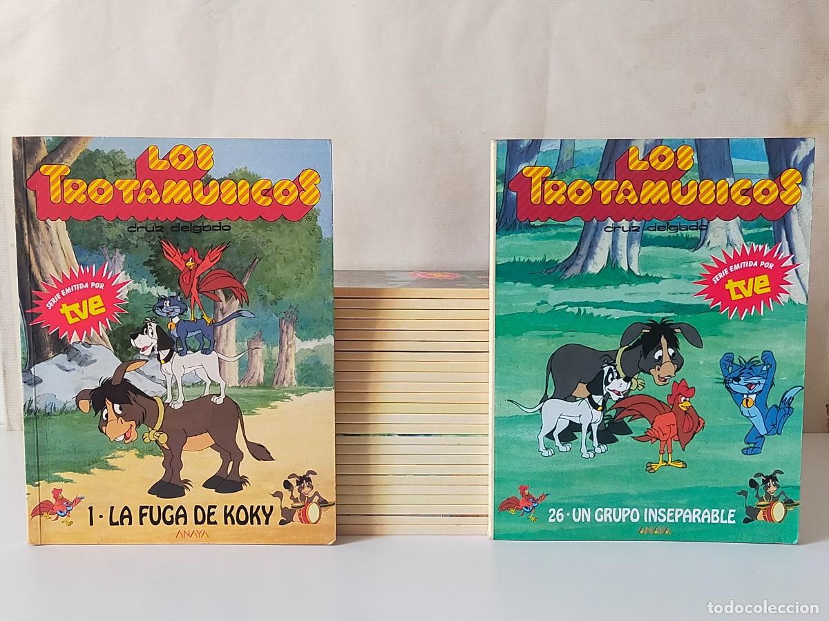 Libros de segunda mano: LOS TROTAMUSICOS Cruz Delgado - Colecci&oacute;n Completa 26 N&uacute;meros - Editorial Anaya 1989