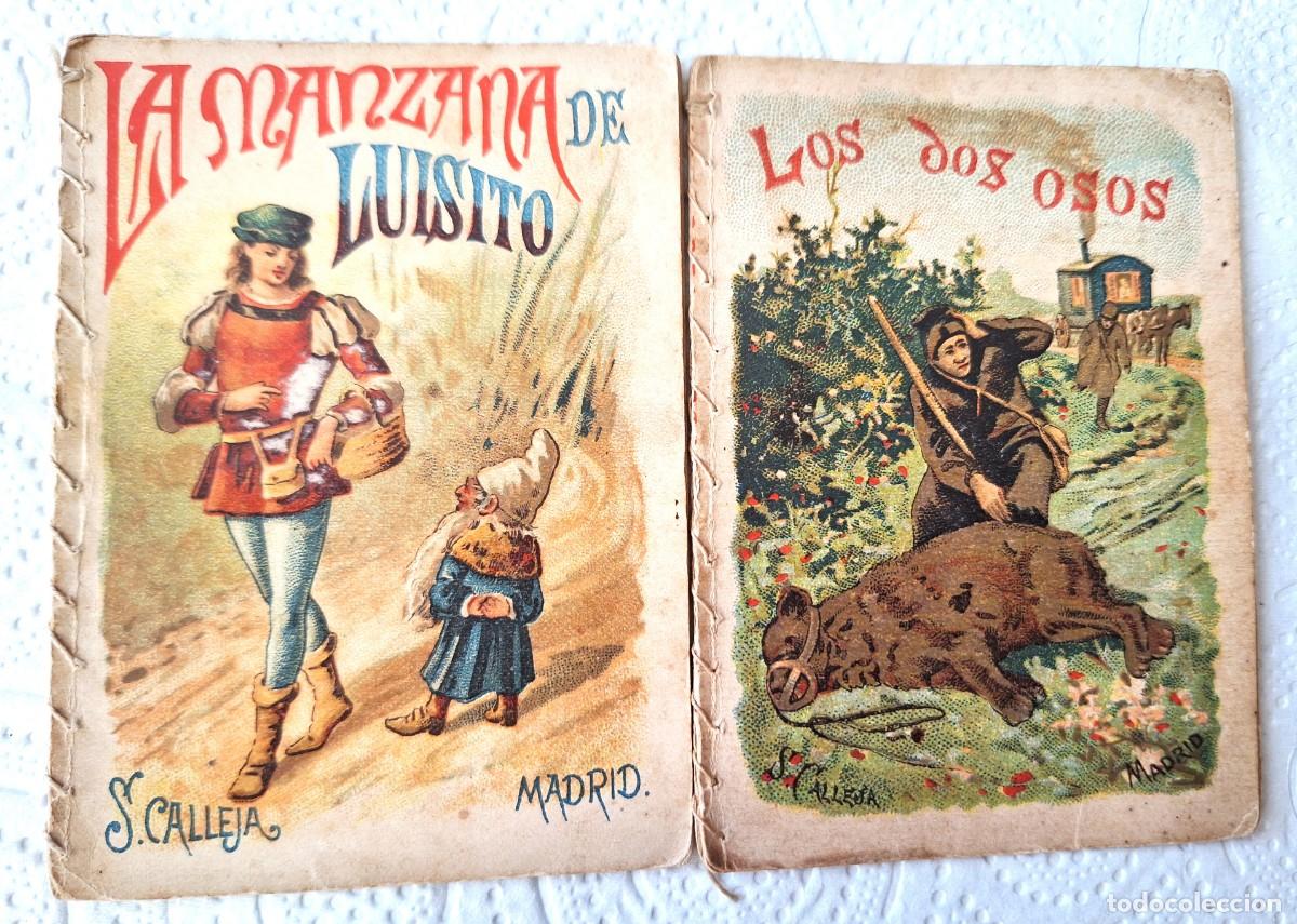 Libros de segunda mano: LOTE 2 CUENTOS CALLEJA ANTIGUOS - LA MANZANA DE LUISITO Y LOS DOS OSOS - CUENTOS MORALES NI&Ntilde;OS