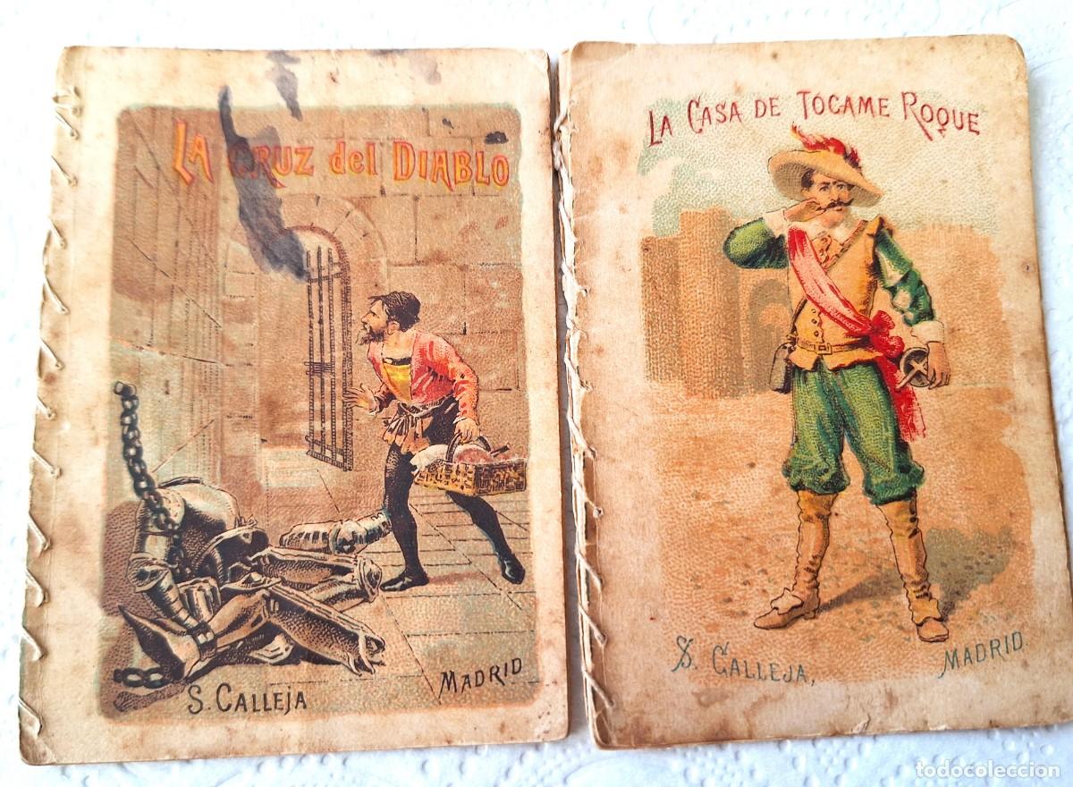 Libros de segunda mano: LOTE 2 CUENTOS CALLEJA ANTIGUOS- LA CRUZ DEL DIABLO Y LA CASA DE TOCAME ROQUE -CUENTOS MORALES NI&Ntilde;OS