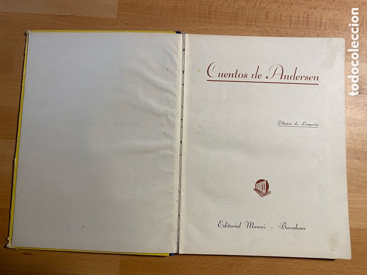 Libros de segunda mano: Cuentos de Andersen. Dibujos de Longoria. Ed. Maucci. 194? - Foto 2