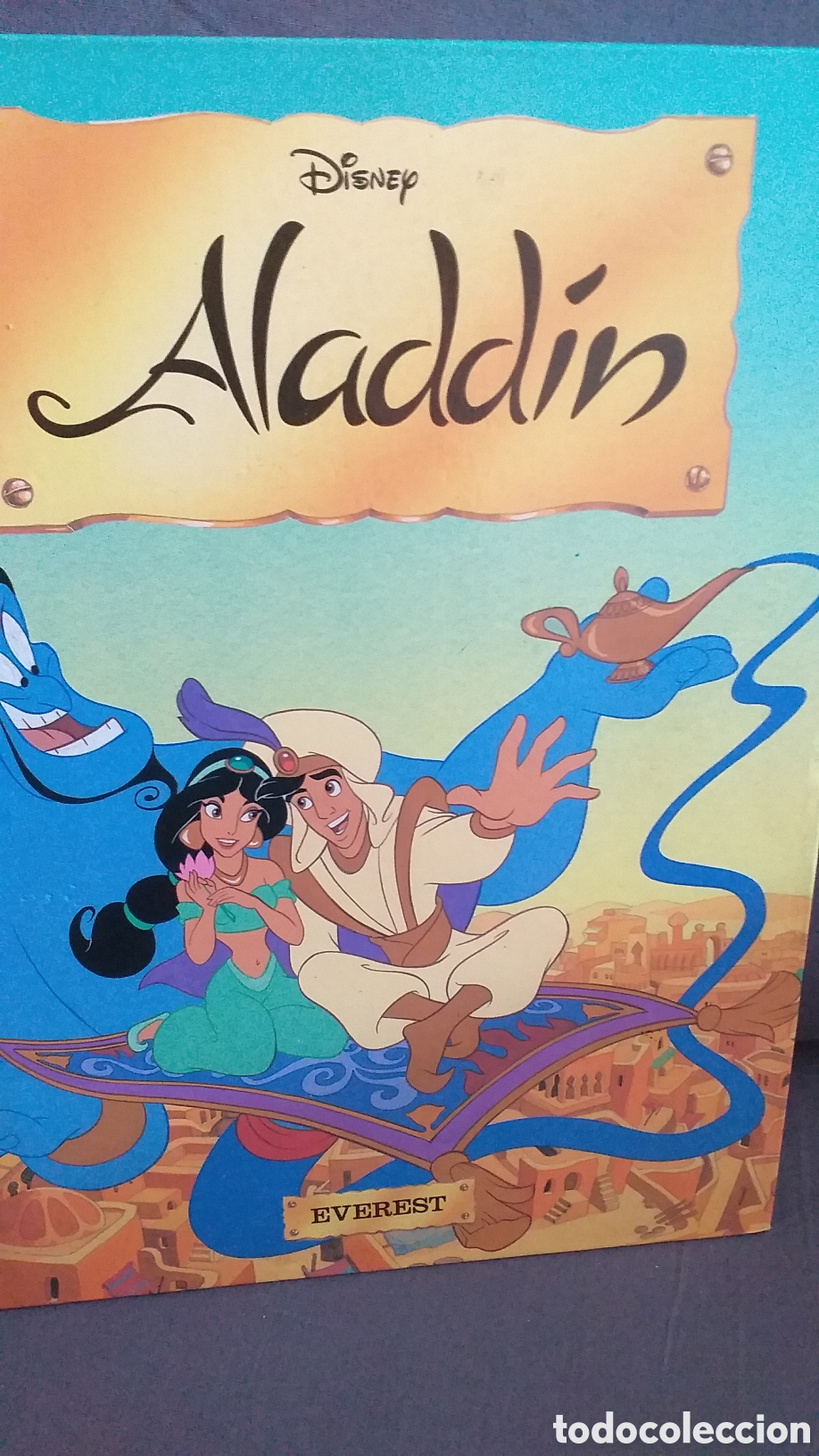Libros de segunda mano: Cuento ALADDIN, Disney. Editorial Everest. A&ntilde;o 1993. Tapa dura.