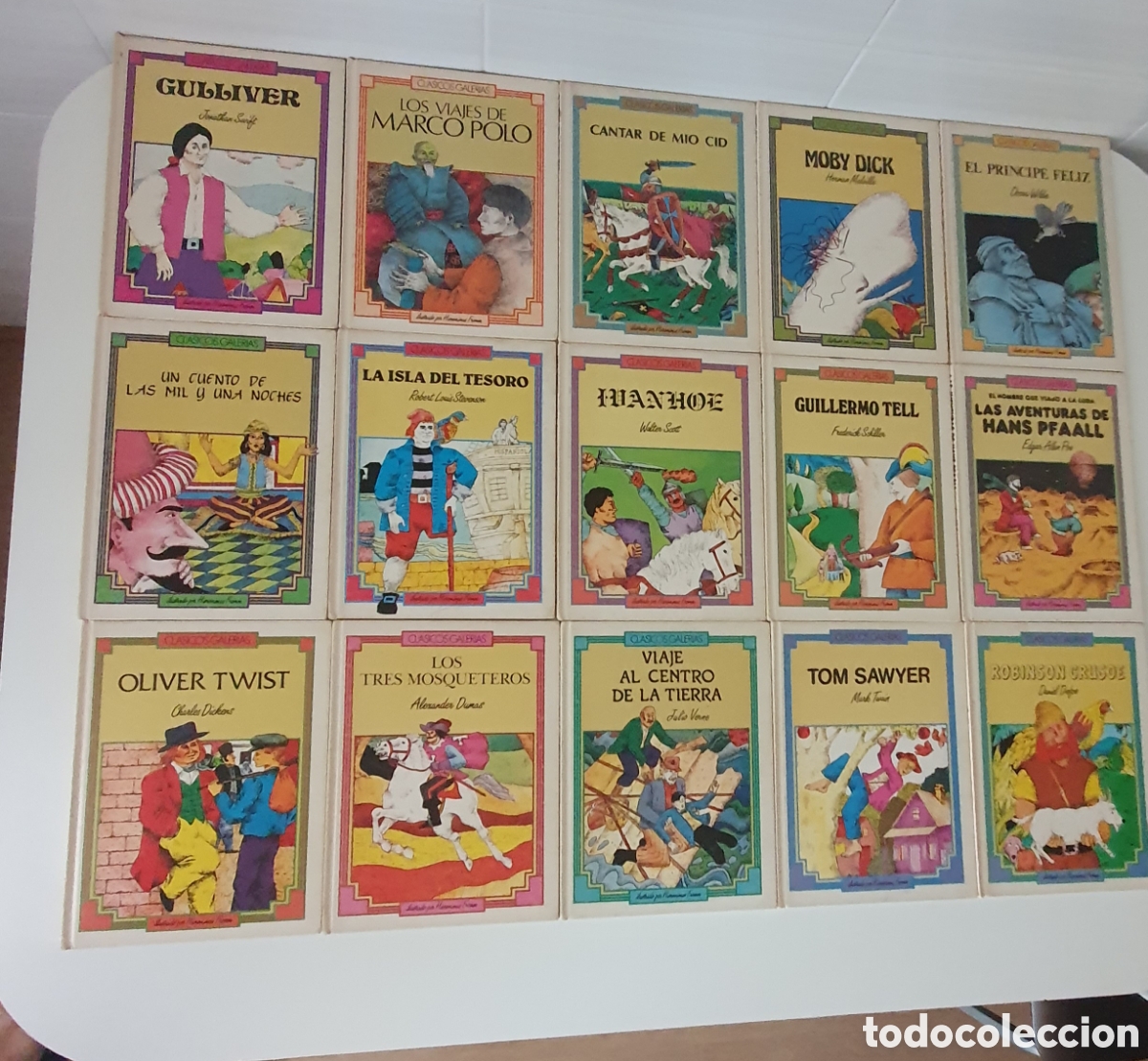 Libri di seconda mano: Lote 15 libros &rdquo;Cl&aacute;sicos Galer&iacute;as&rdquo; Editorial Playor 1985
