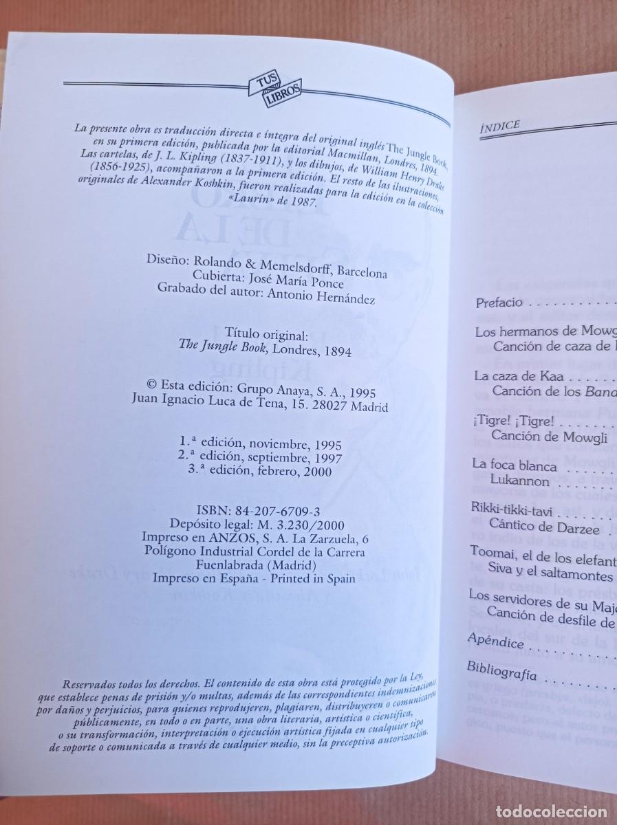 Libros de segunda mano: EL LIBRO DE LA SELVA COLECCI&Oacute;N TUS LIBROS EDICIONES ANAYA - Foto 14