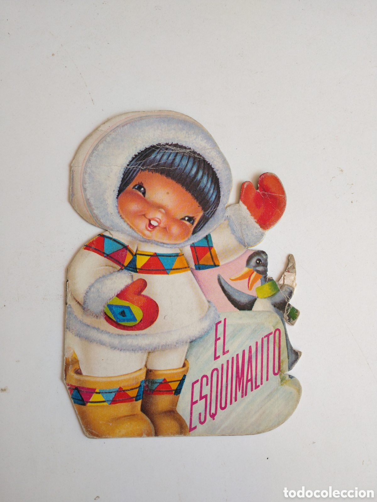 Second hand books: EL ESQUIMALITO - MINI CUENTO TROQUELADO N&ordm; 20 - EDICIONES SALDA&Ntilde;A / FOURNIER 1973.