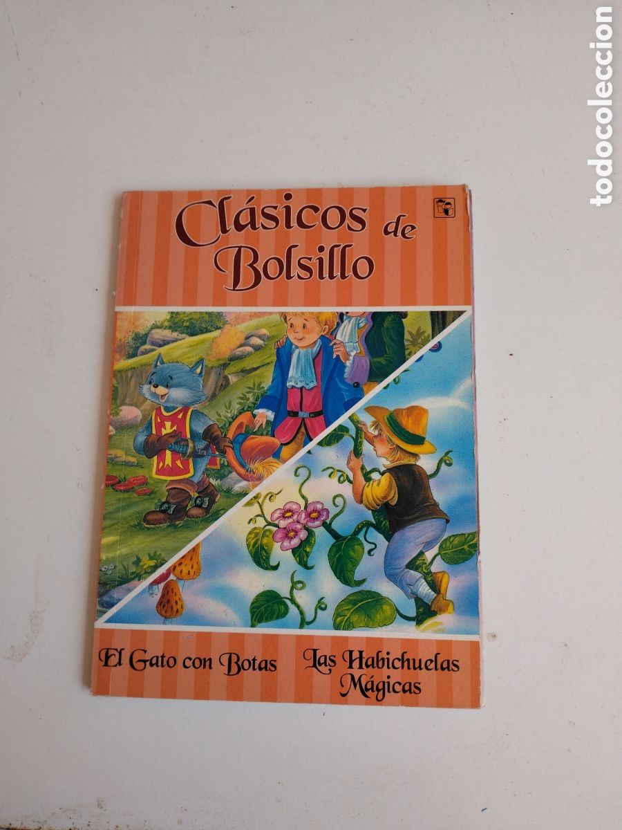 Libros de segunda mano: EL GATO CON BOTAS / LAS HABICHUELAS M&Aacute;GICAS - CL&Aacute;SICOS DE BOLSILLO - EDICIONES ALDA&Ntilde;A 2005.
