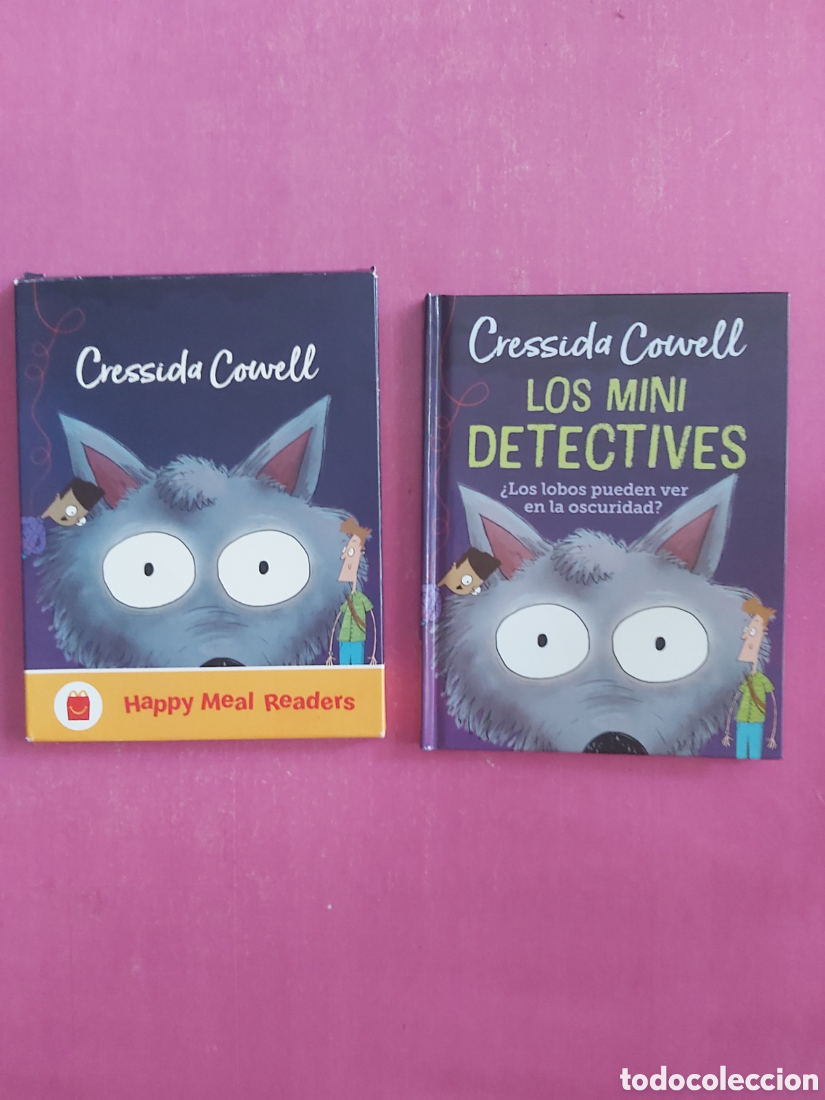 Libros de segunda mano: LOS MINI DETECTIVES LOS LOBOS PUEDEN VER EN LA OSCURIDAD CRESSIDA COWELL MCDONALD + CAJA