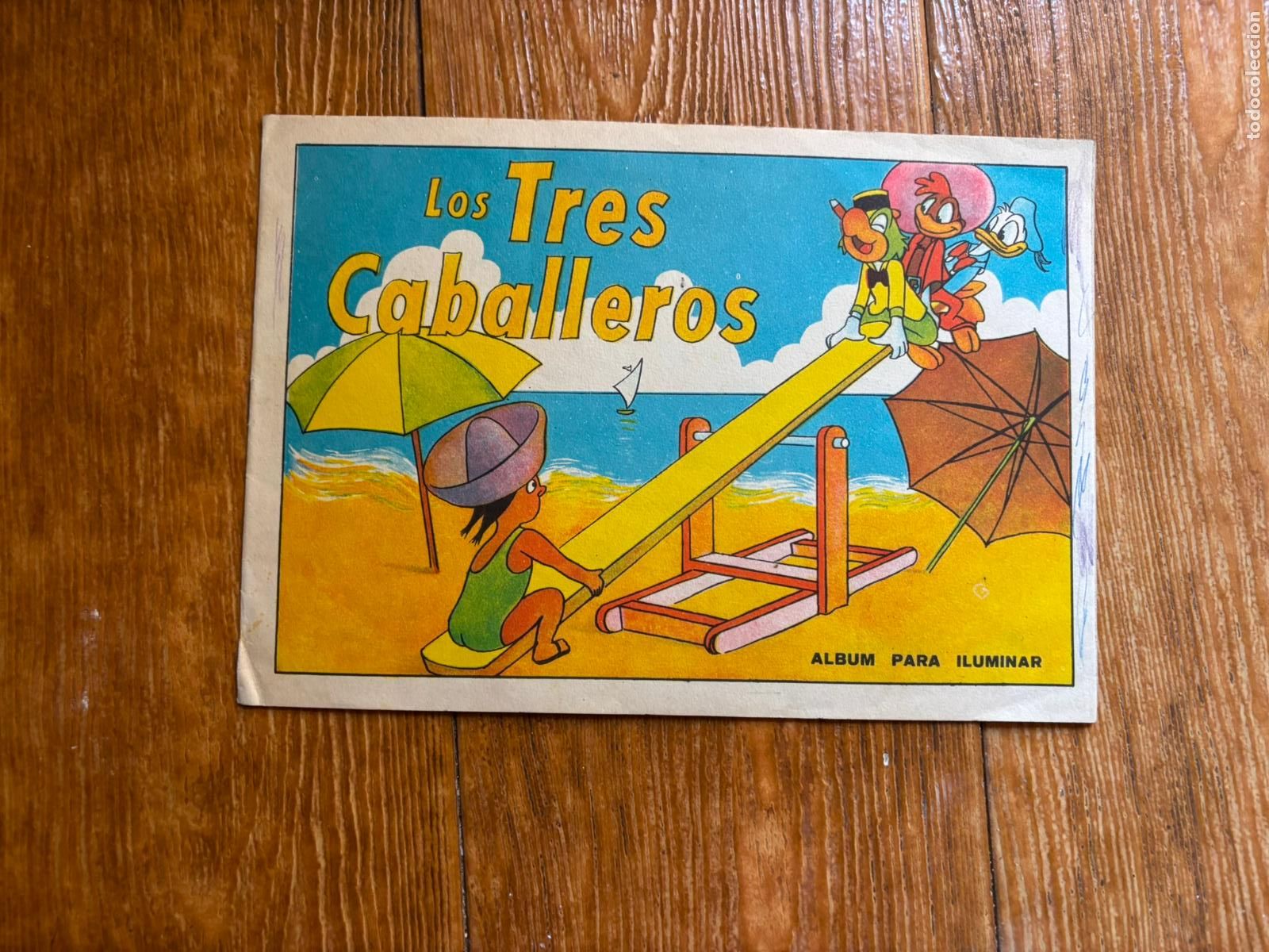 Libros de segunda mano: TRES CABALLEROS ALBUM PARA ILUMINAR WALT DISNEY