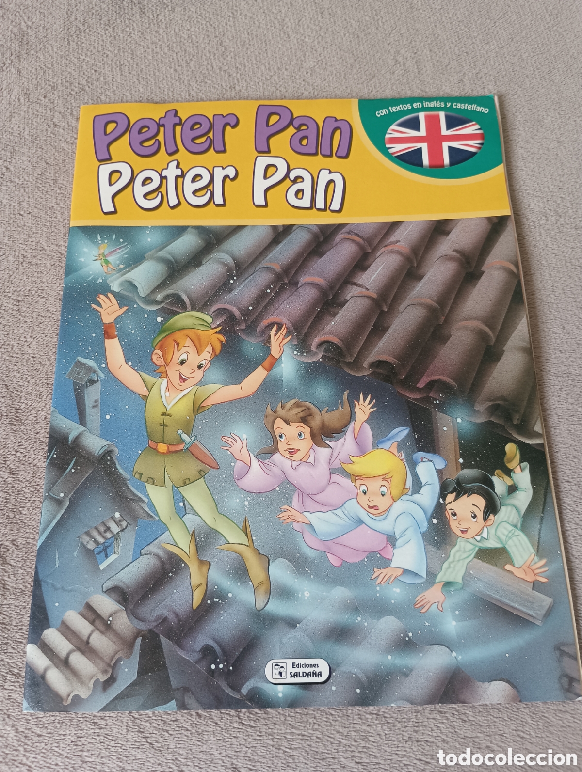 Libros de segunda mano: CUENTO infantil PETER PAN edici&oacute;n biling&uuml;e. Colecci&oacute;n Diamante &mdash; Ediciones Salda&ntilde;a, S.A., 2013.