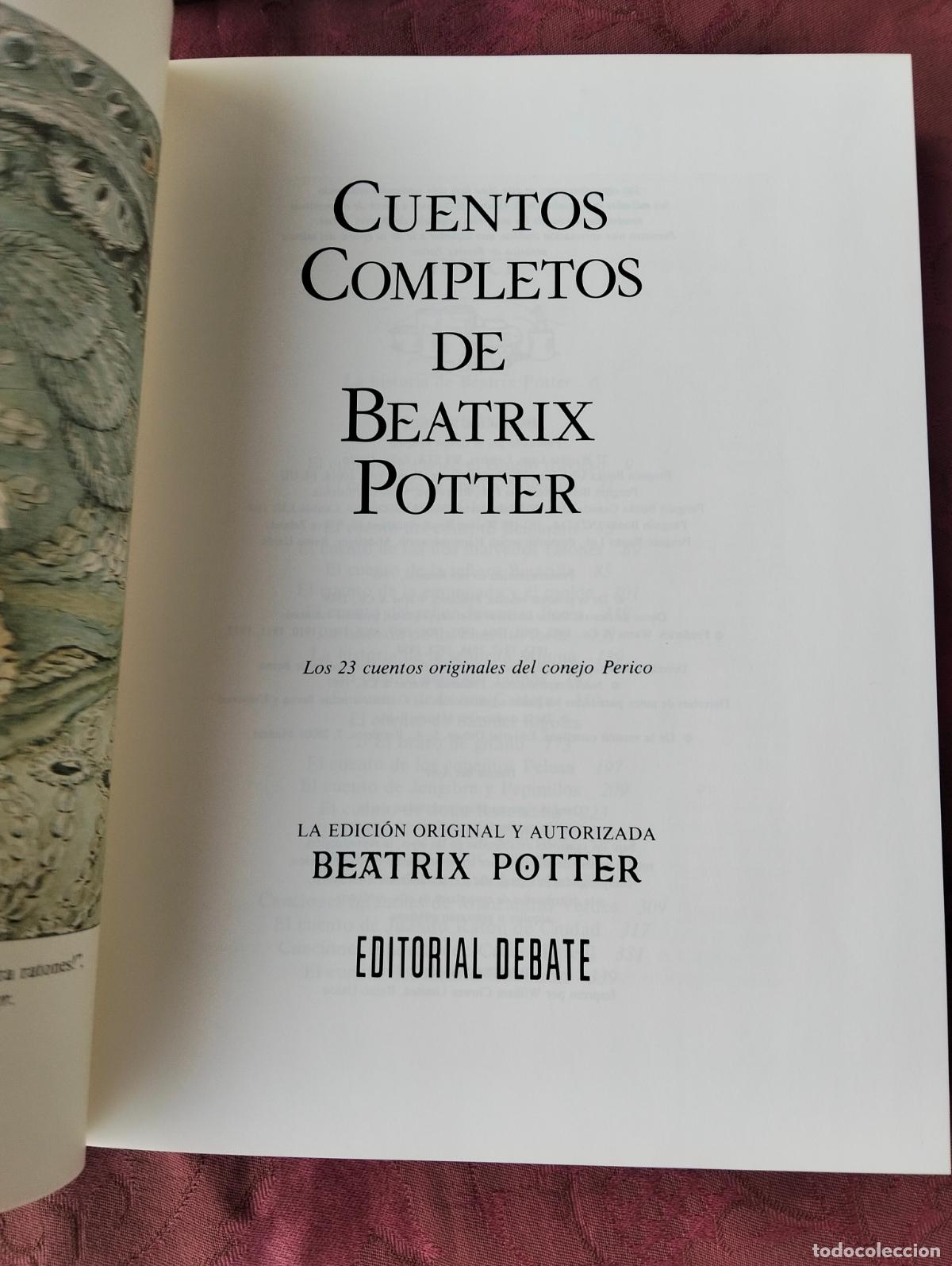 Libros de segunda mano: Cuentos completos de Beatrix Potter la edici&oacute;n original y autorizada editorial debate - Foto 2