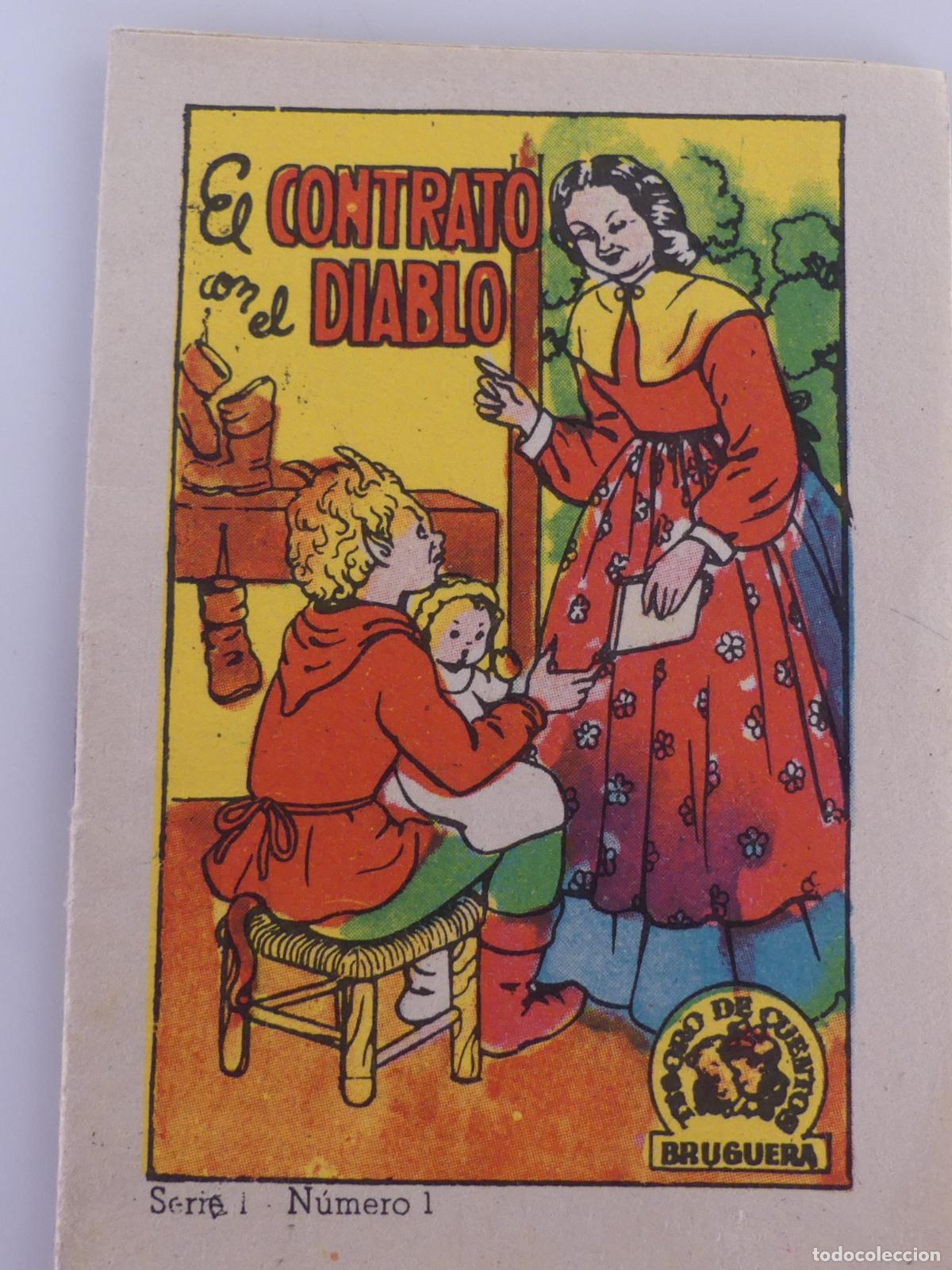 Libri di seconda mano: CUENTO - SERIE 1 NUMERO 1 TESOROS DE CUENTOS BRUGUERA - EL CONTRATO CON EL DIABLO