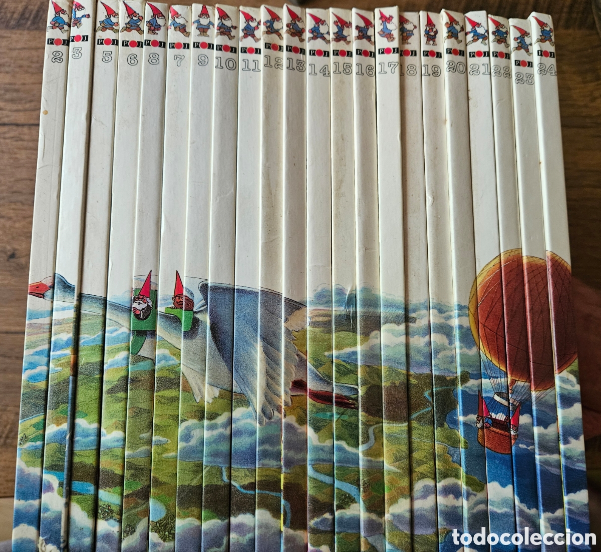 Libros de segunda mano: LOTE CASI COMPLETO (22/24) EL MUNDO SECRETO DE LOS GNOMOS - PLAZA JOVEN (POJ) - ILUSTRADO HIST&Oacute;RICO