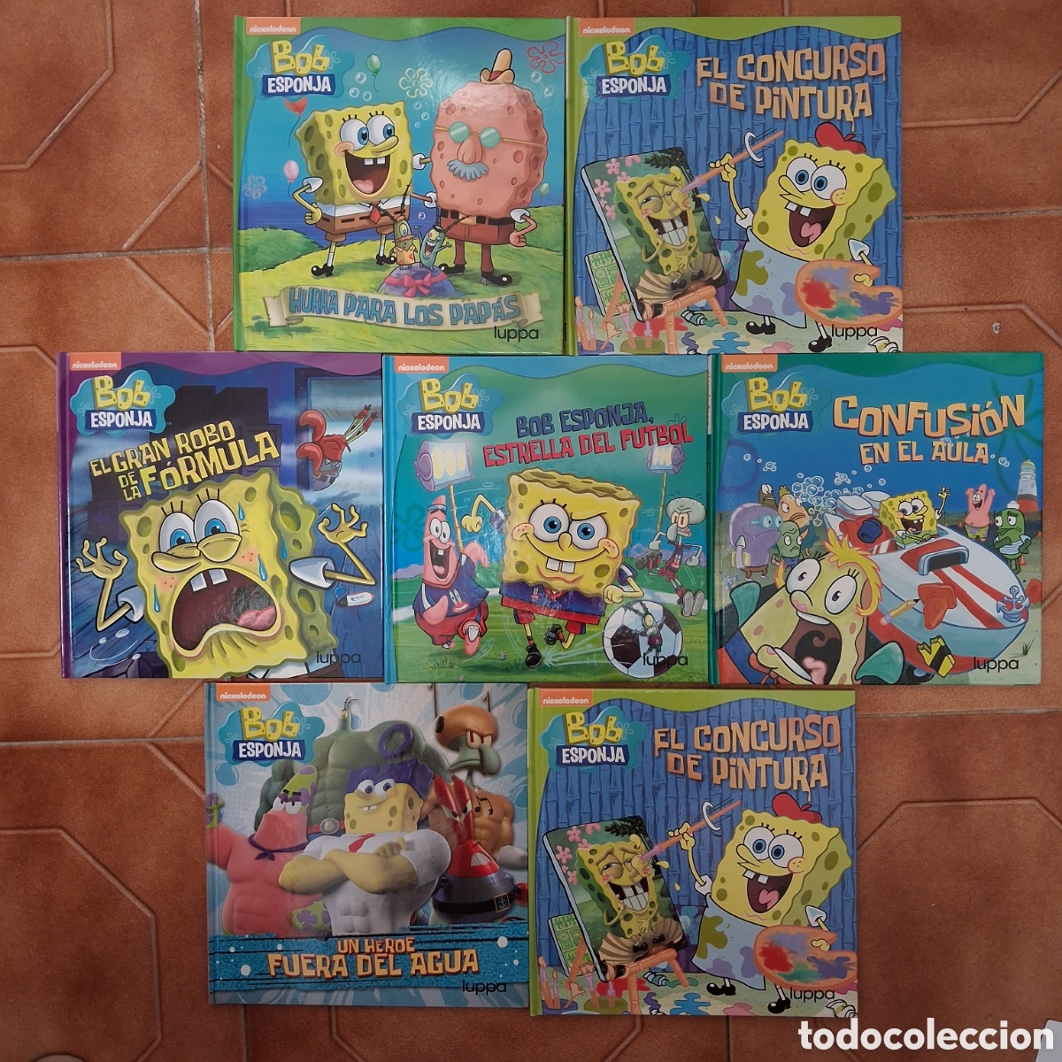 Libri di seconda mano: Lote 6 libros cuentos BON ESPONJA nickelodeon luppa 2015 Viacom Internacional
