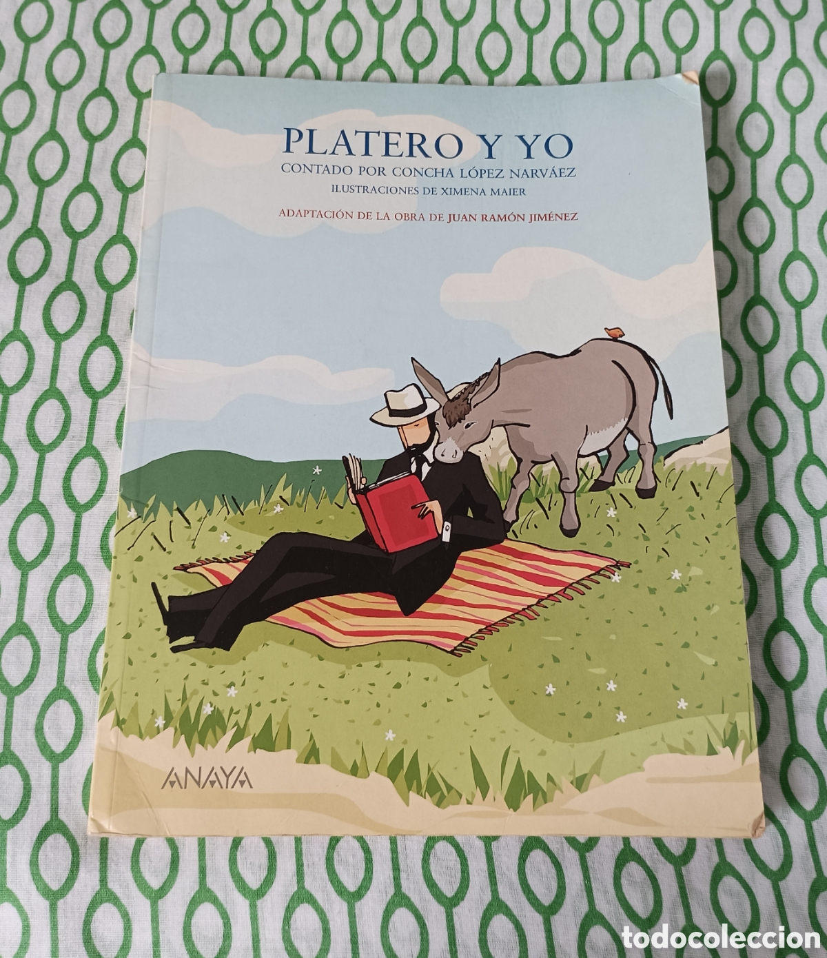Libros de segunda mano: Libro PLATERO Y YO (J. R. Jim&eacute;nez). Adaptaci&oacute;n: Concha L&oacute;pez Narv&aacute;ez. Ed. ANAYA (1.&ordf; edici&oacute;n, 2006)