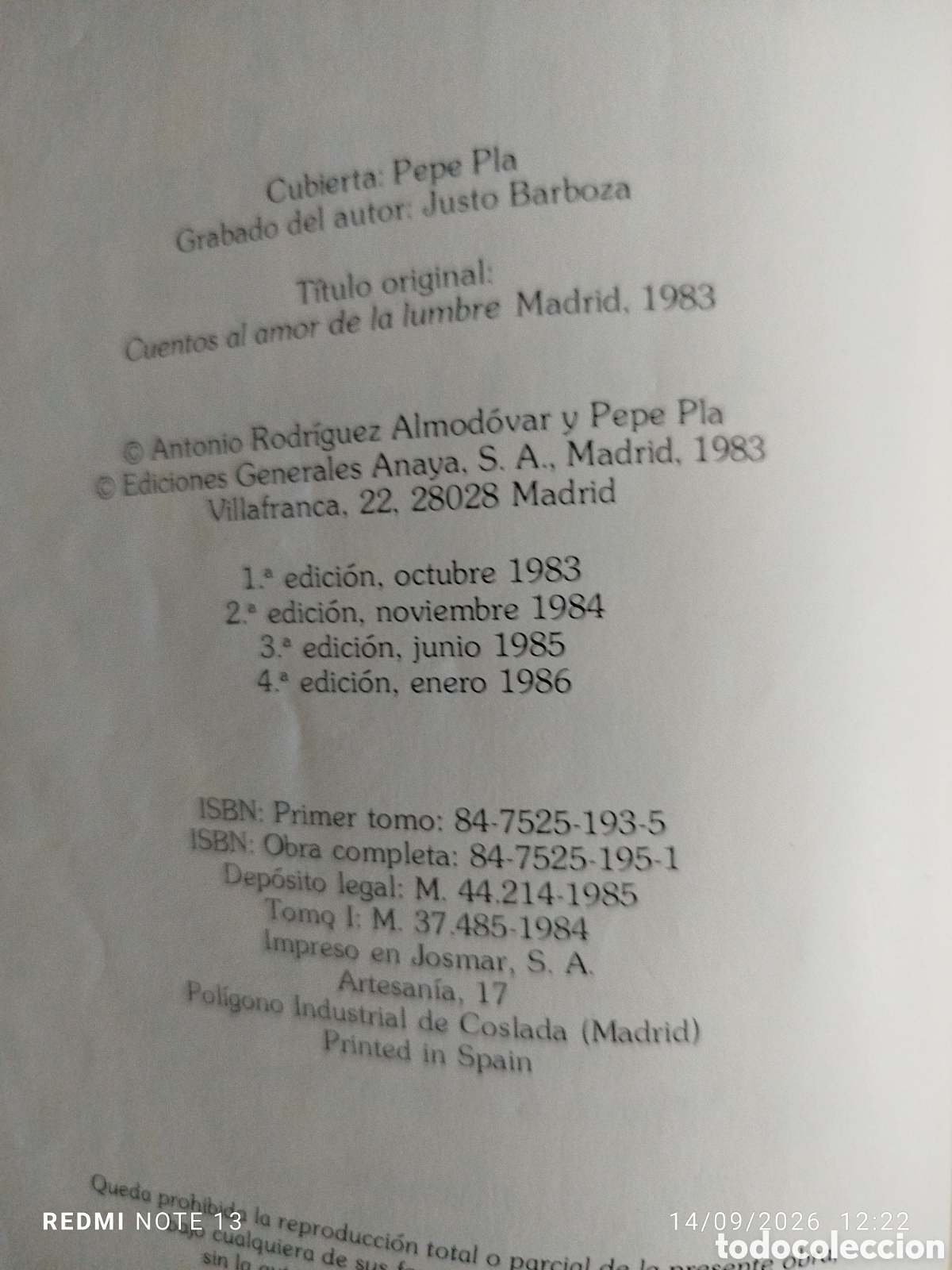 Libros de segunda mano: Cuentos al amor de lumbre I..Anaya - Foto 3